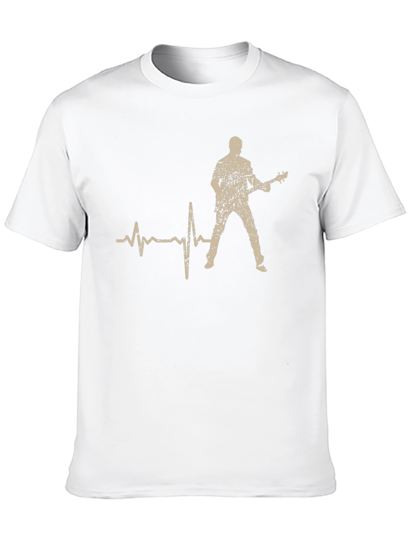 Guitarist Heartbeat T-Shirt - Rock and Roll Tee