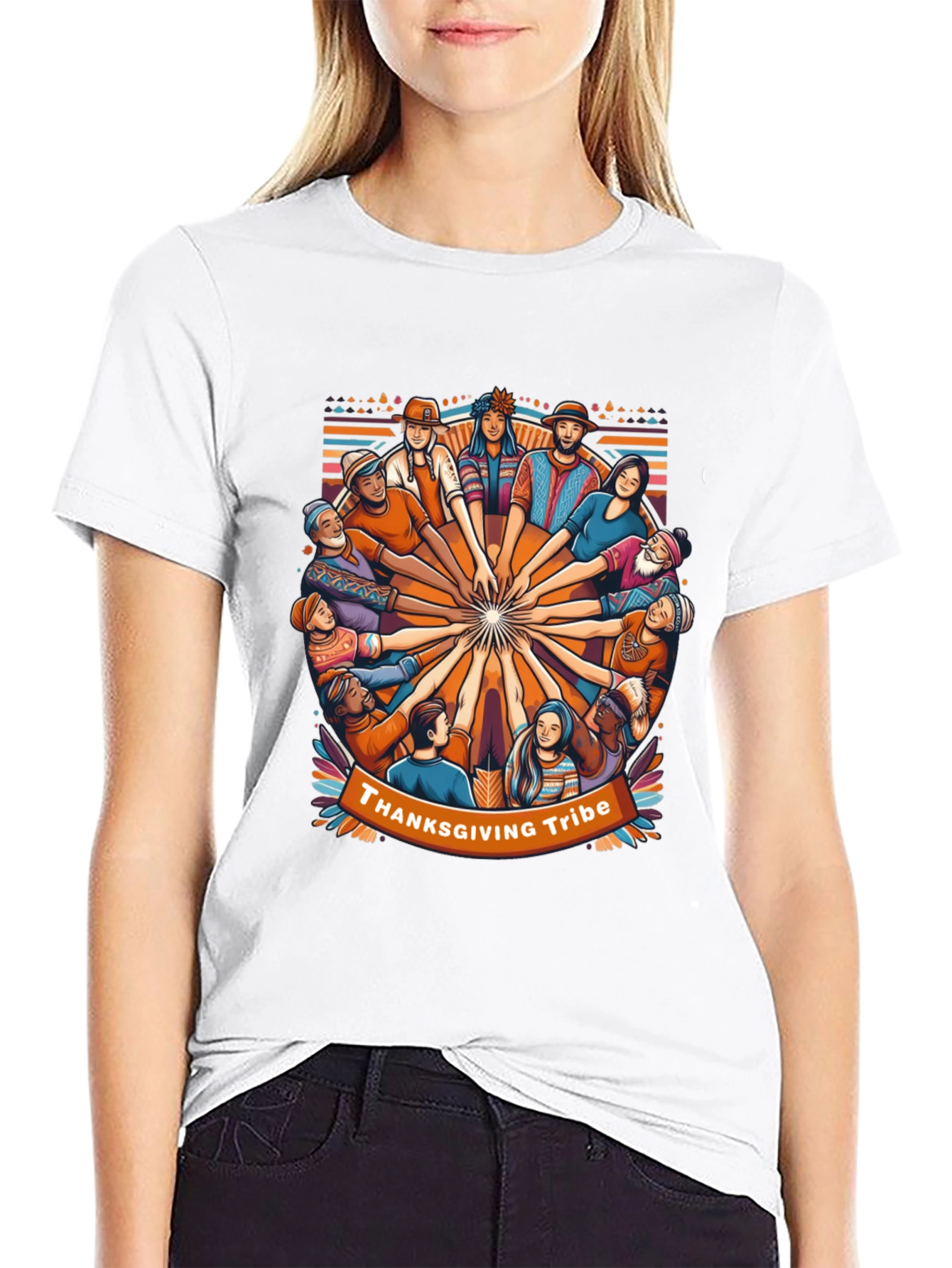 Thanksgiving Tribe Graphic T-Shirt