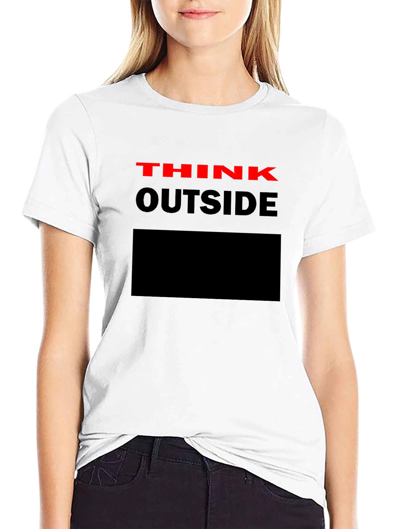 Think Outside the Box Graphic T-Shirt