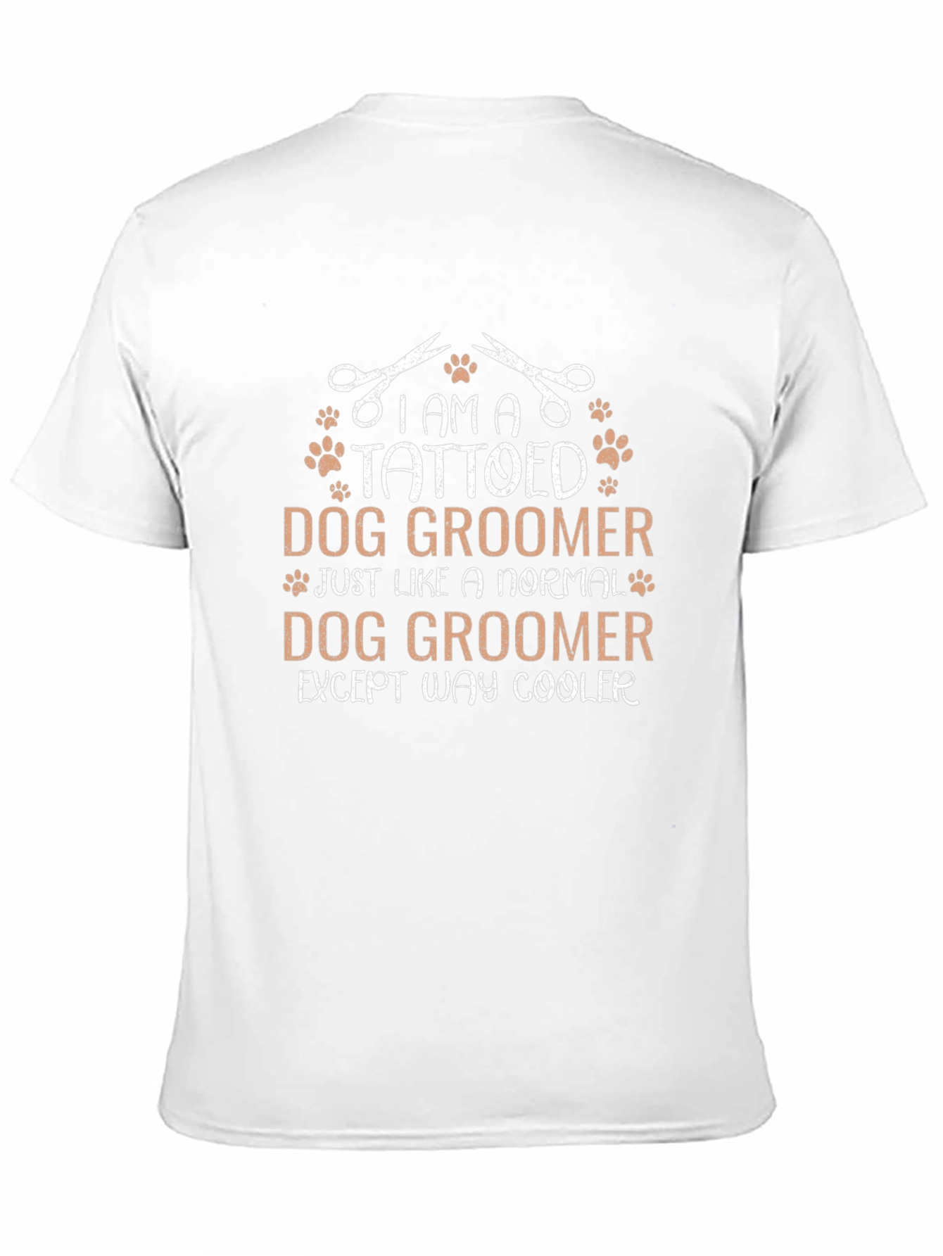 Tattooed Dog Groomer Graphic Tee - Cool Unisex Shirt