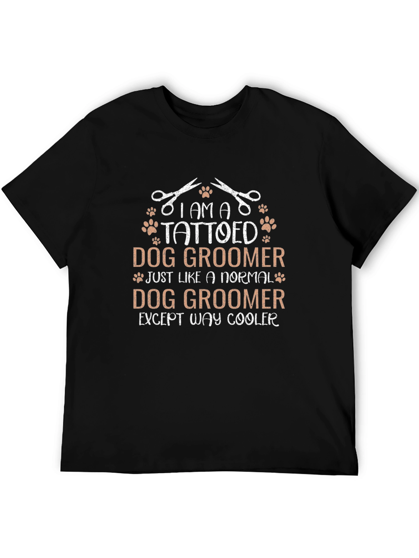 Tattooed Dog Groomer Graphic Tee - Cool Unisex Shirt