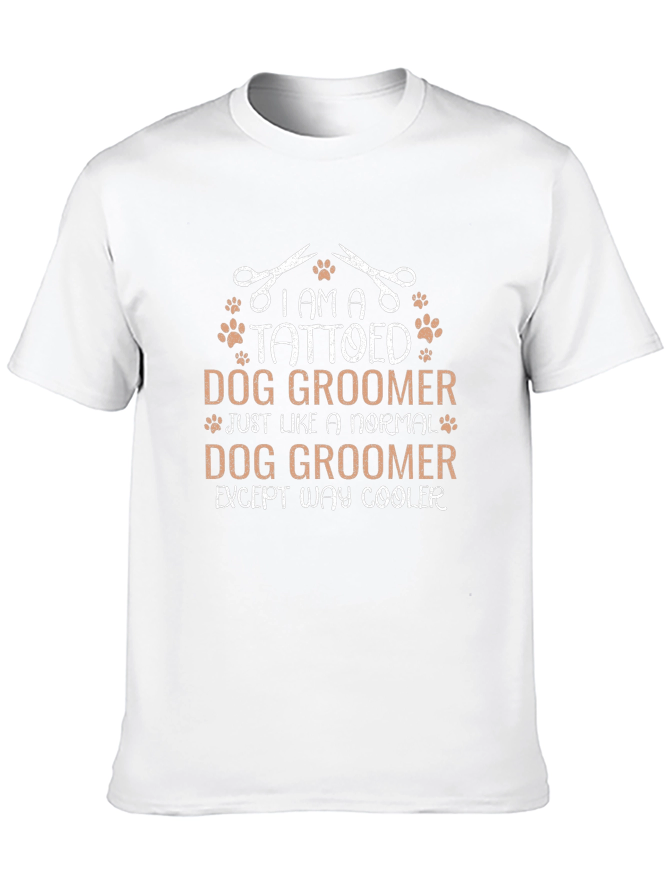 Tattooed Dog Groomer Graphic Tee - Cool Unisex Shirt