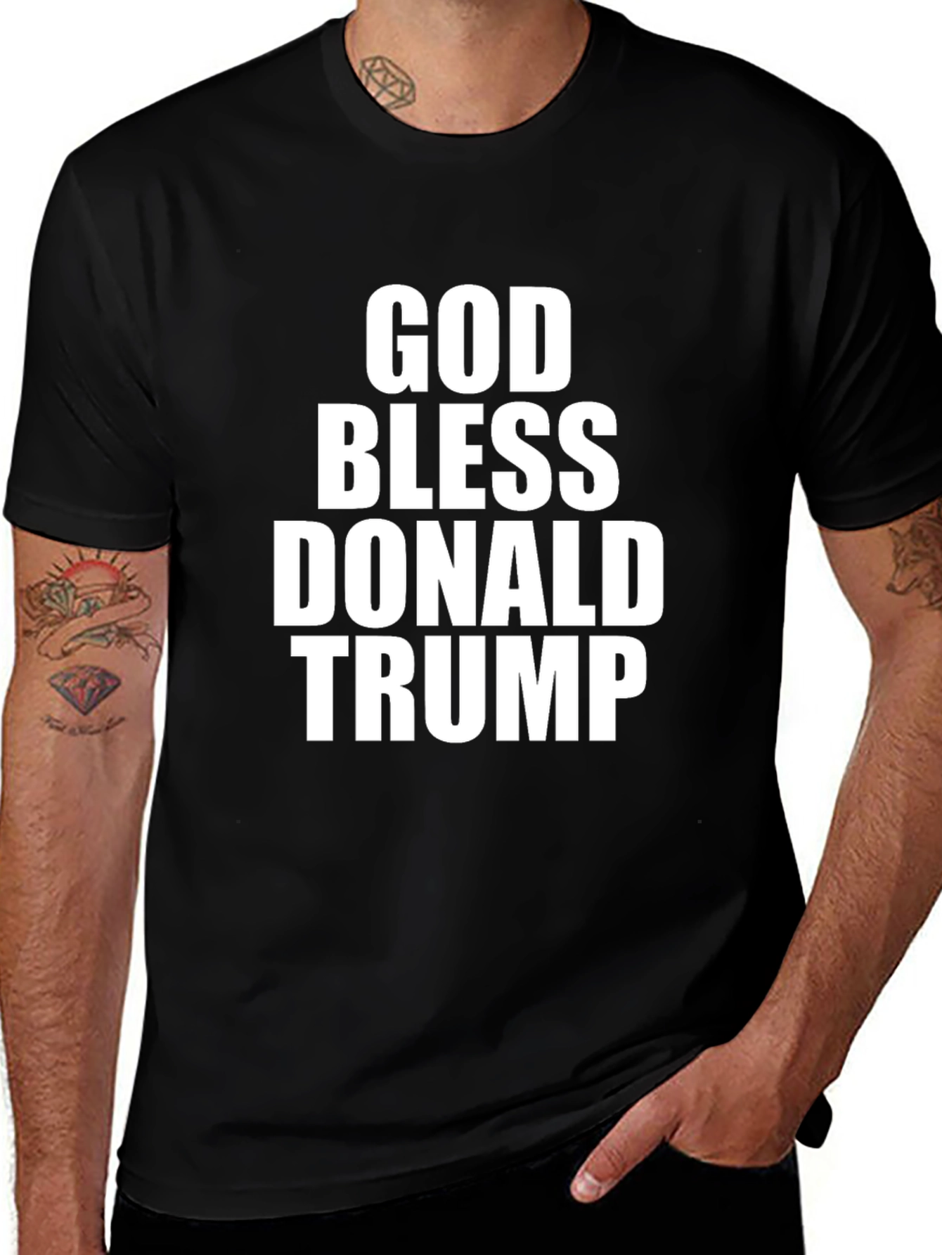 God Bless Donald Trump T-Shirt - Patriotic Tee