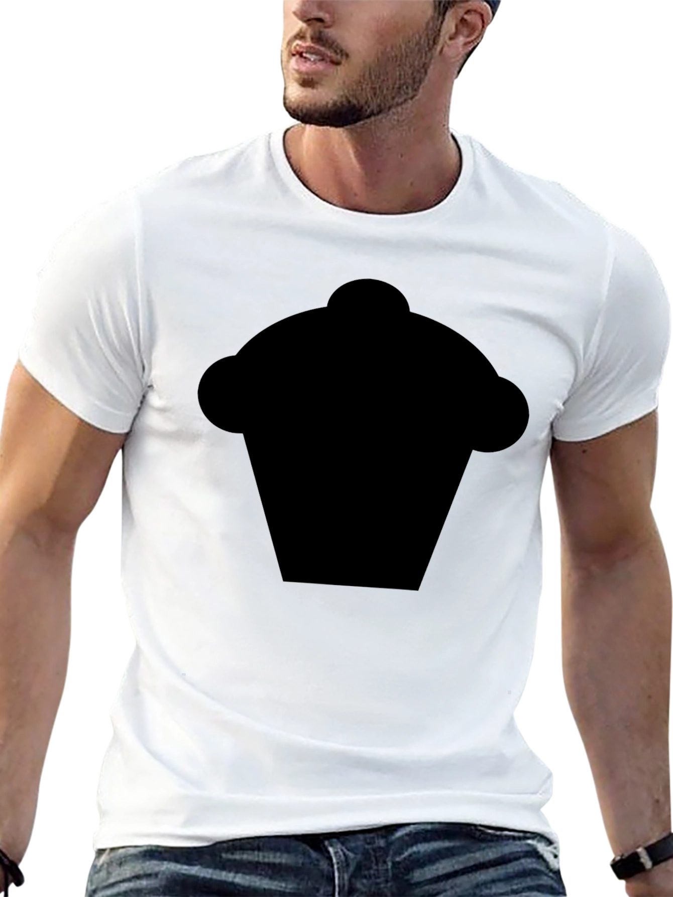 Black Cupcake Graphic Tee - Fun & Stylish