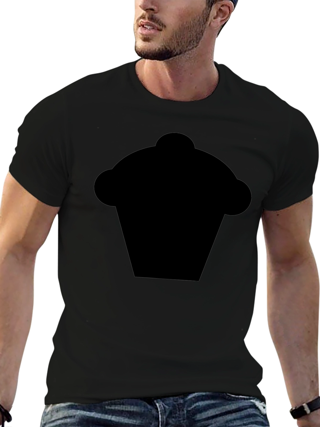 Black Cupcake Graphic Tee - Fun & Stylish