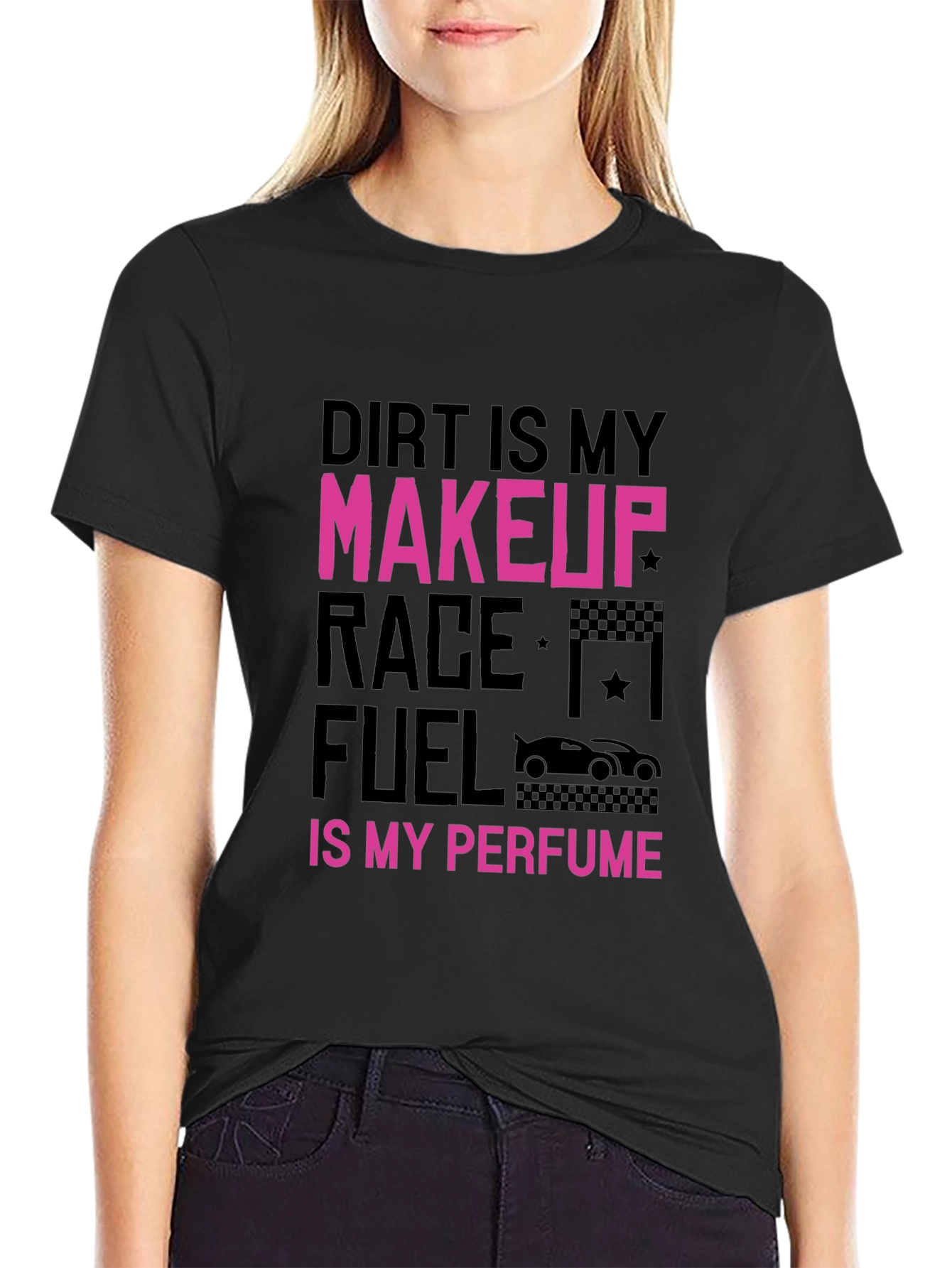 Dirt is My Makeup Black Graphic T-Shirt