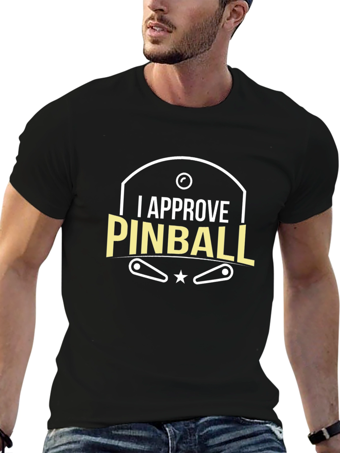 I Approve Pinball Graphic Tee - Classic Style