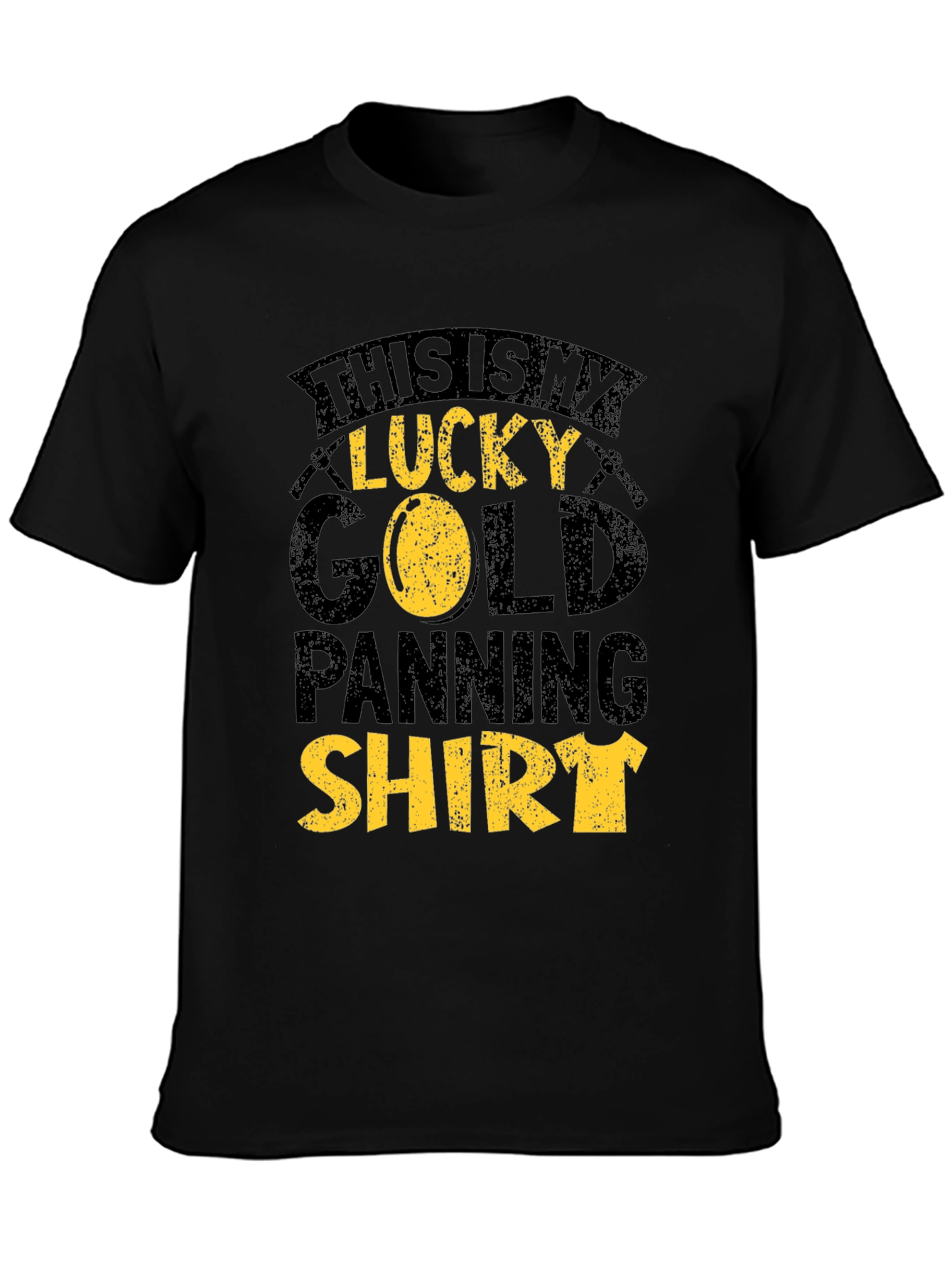 Lucky Gold Panning Shirt - Black Tee