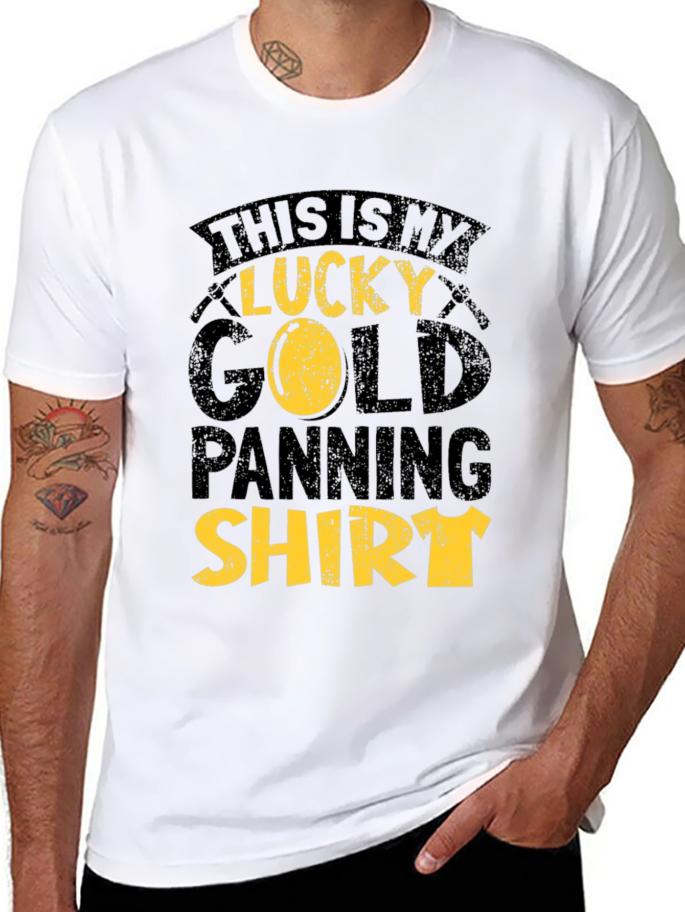 Lucky Gold Panning Shirt - Black Tee