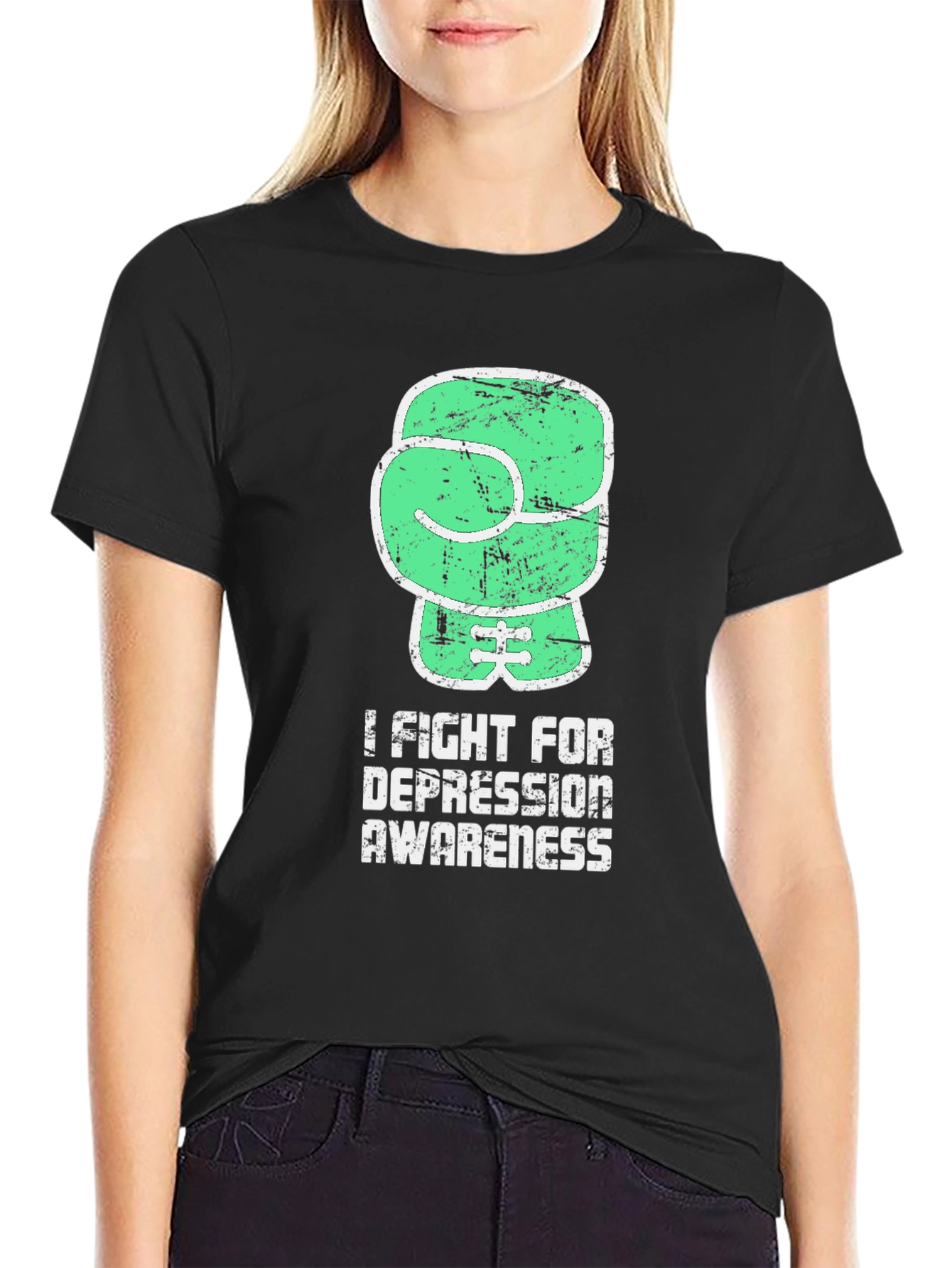 I Fight For Depression Awareness Graphic Tee