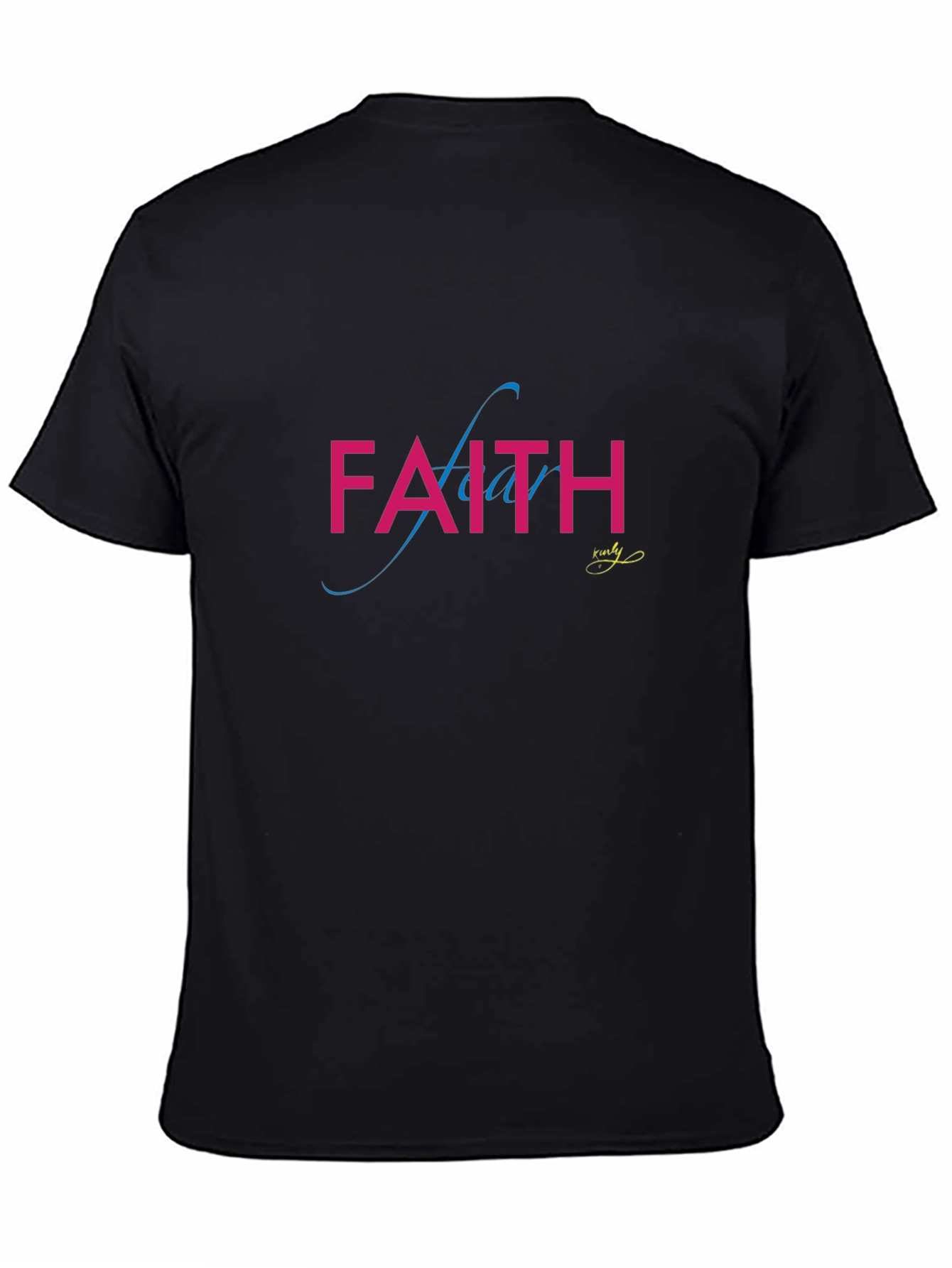 Faith Over Fear Graphic T-Shirt - Unisex Black Tee