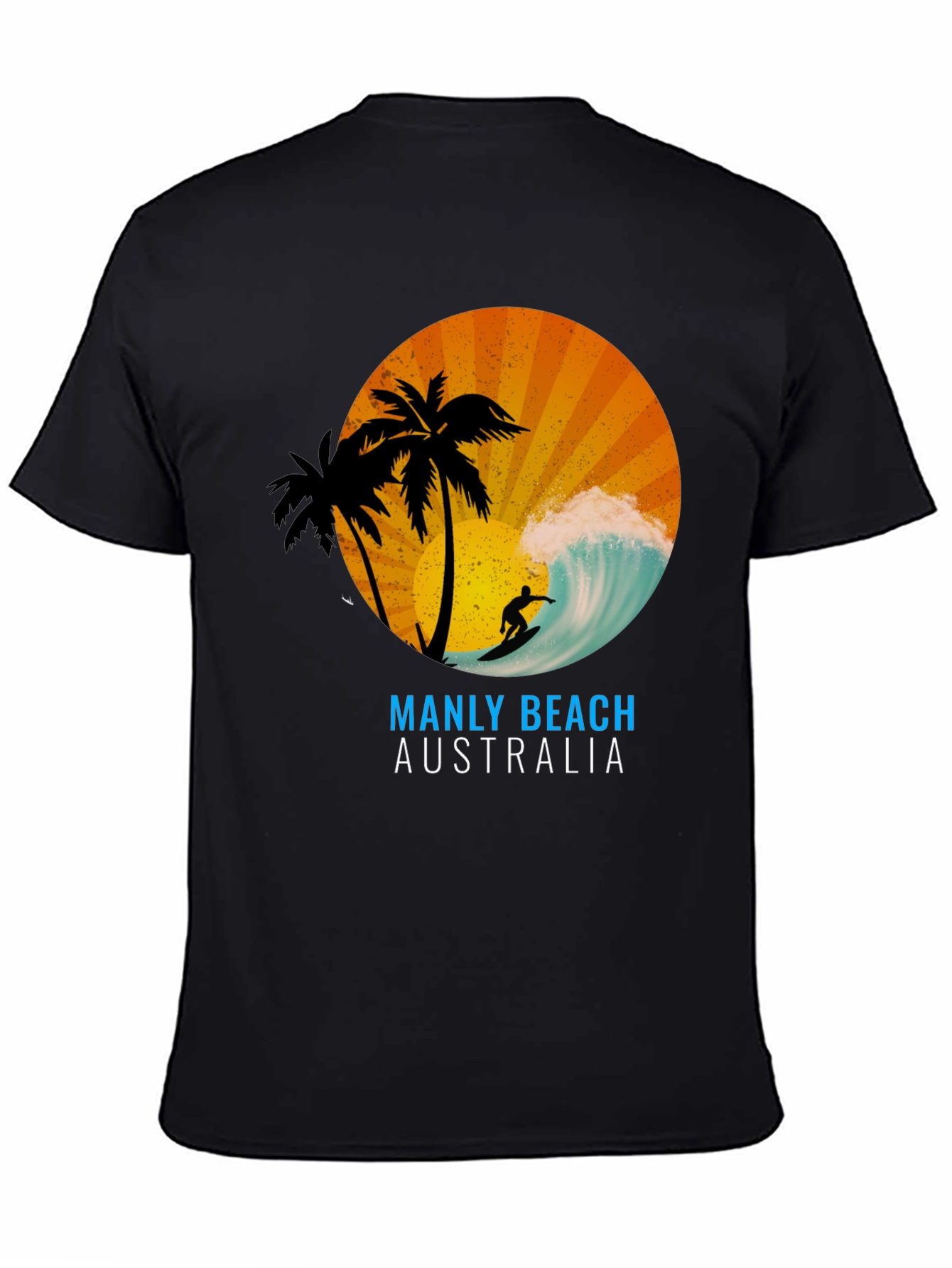 Manly Beach Australia Graphic T-Shirt