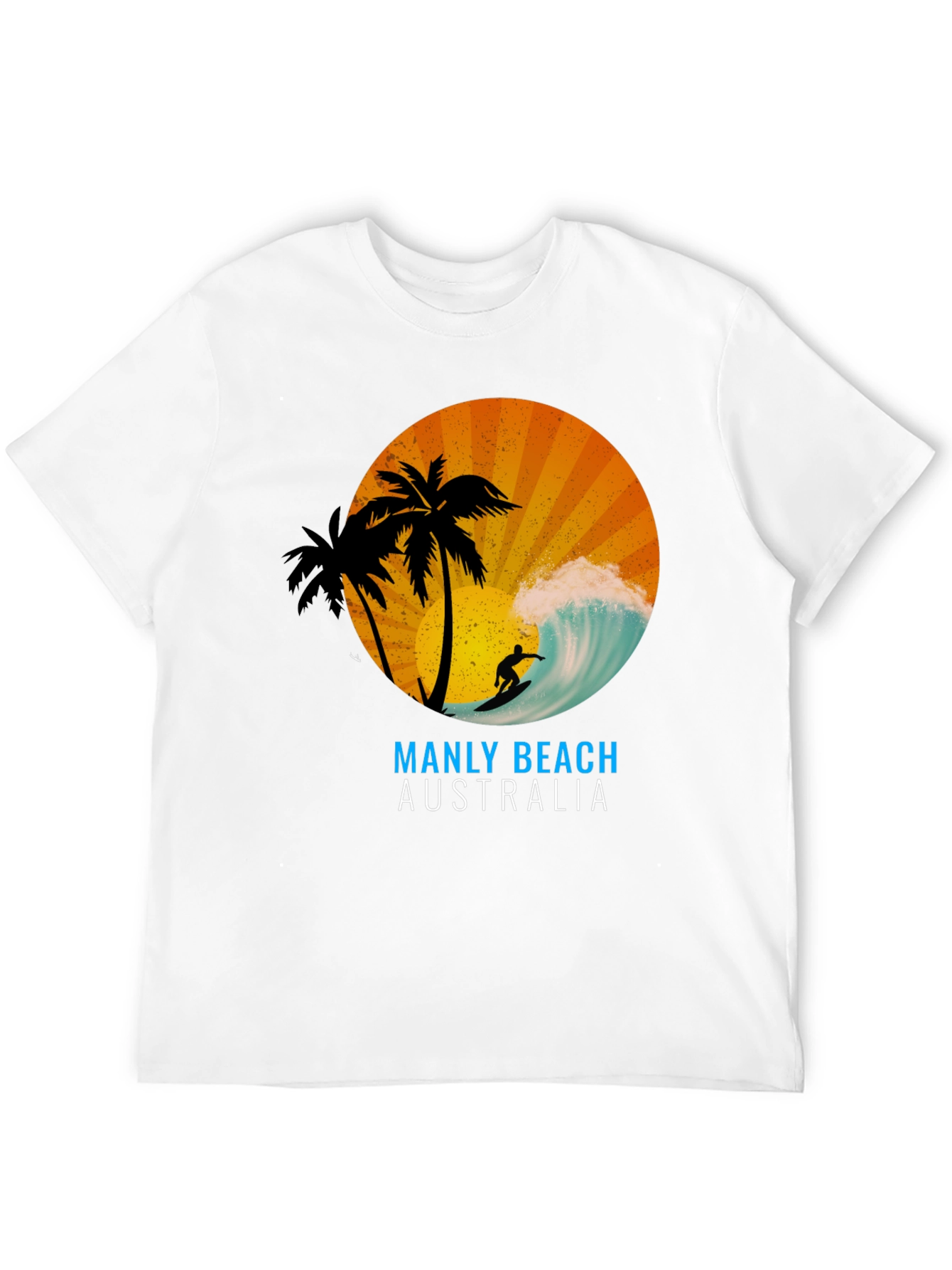 Manly Beach Australia Graphic T-Shirt