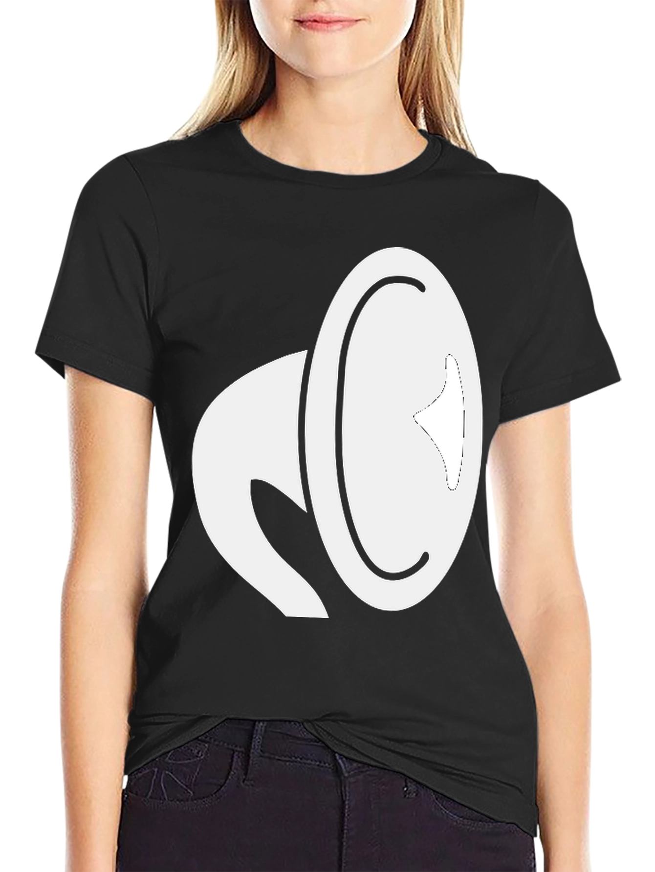 Cool Graphic Tee - White Megaphone Design