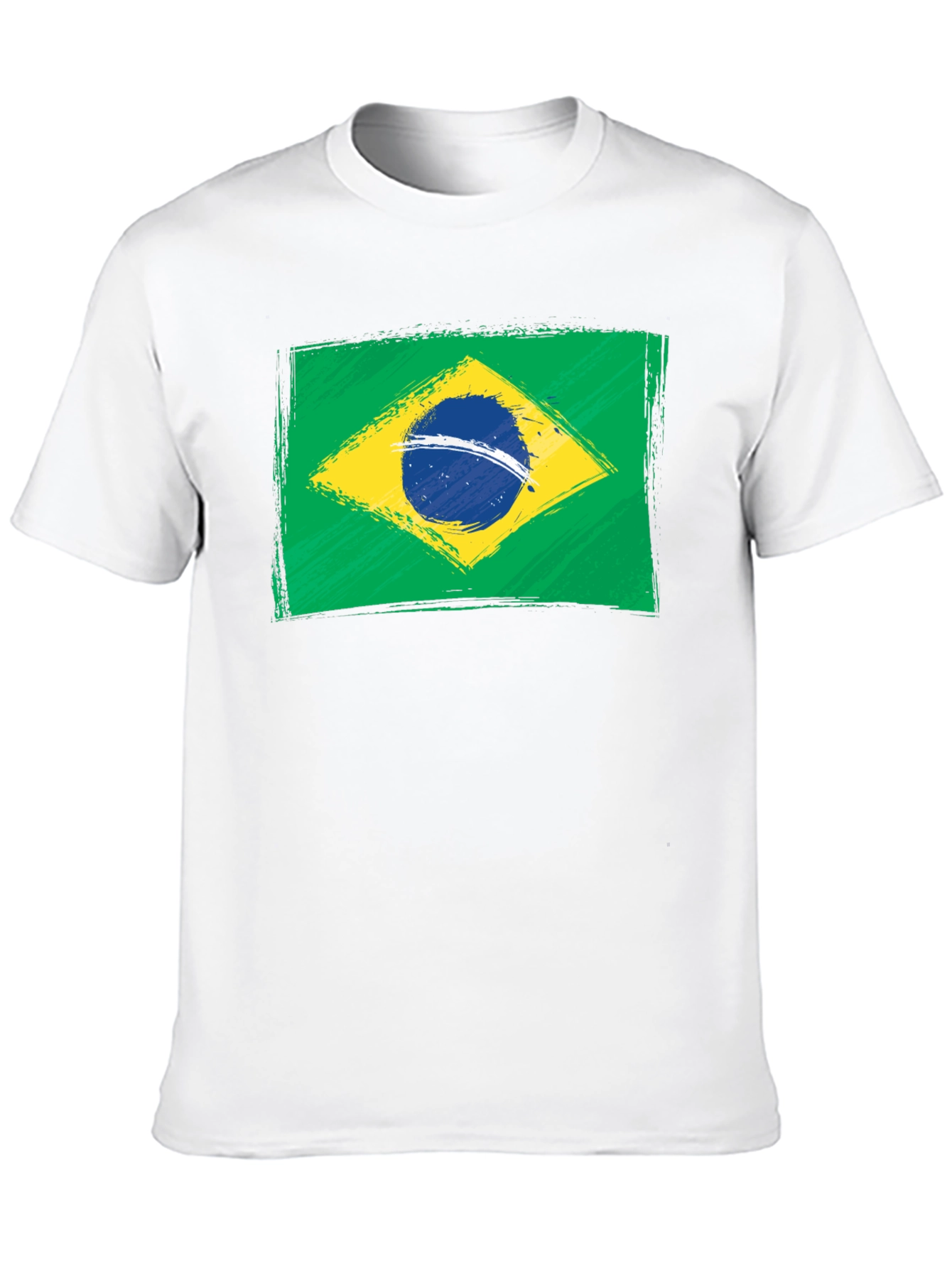 Brazil Flag Graphic T-Shirt - Black