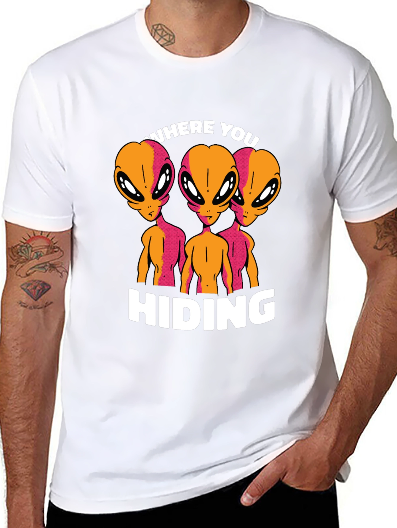 Alien Graphic T-Shirt - Where You Hiding?