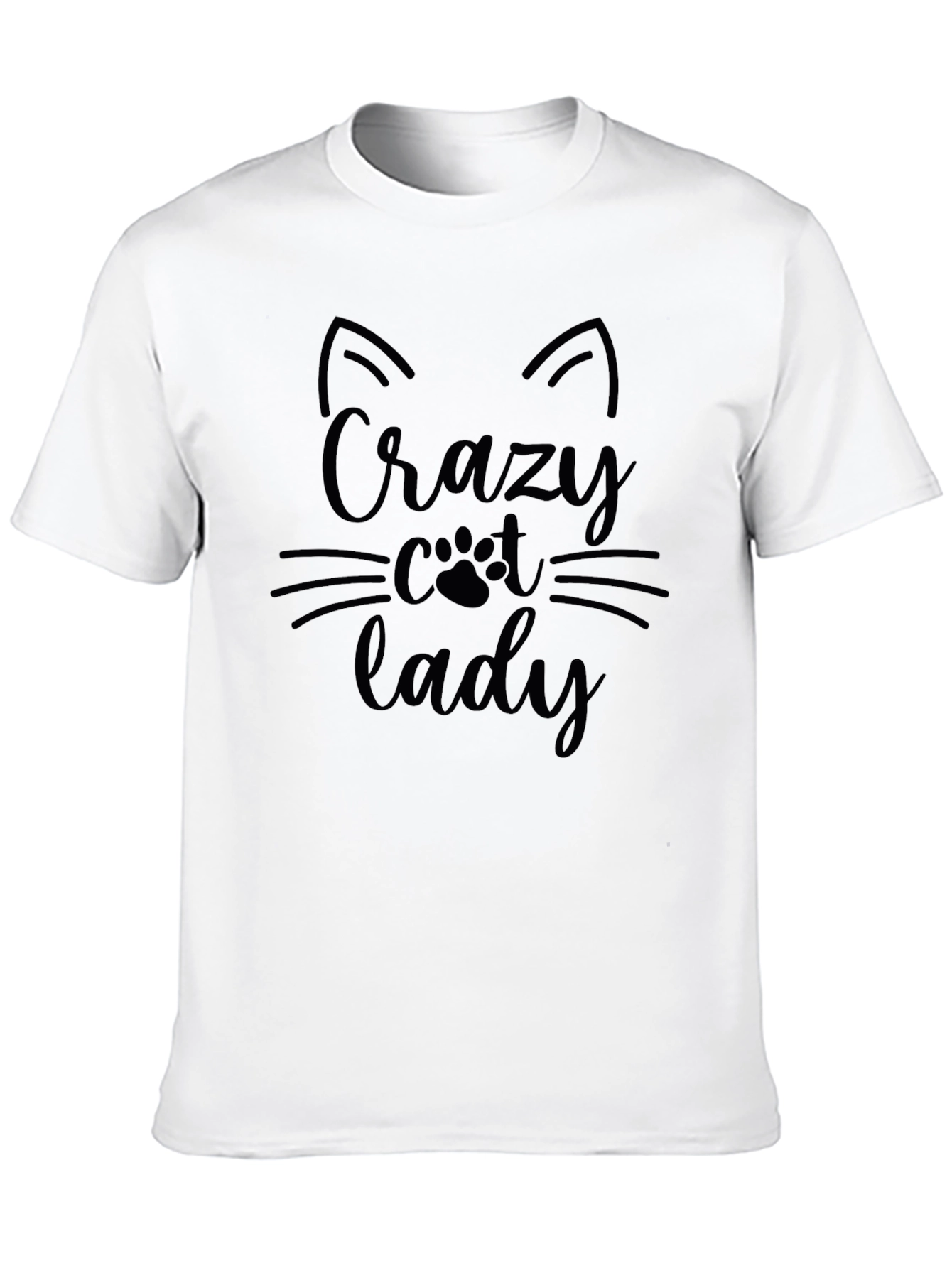 Crazy Cat Lady T-Shirt Black