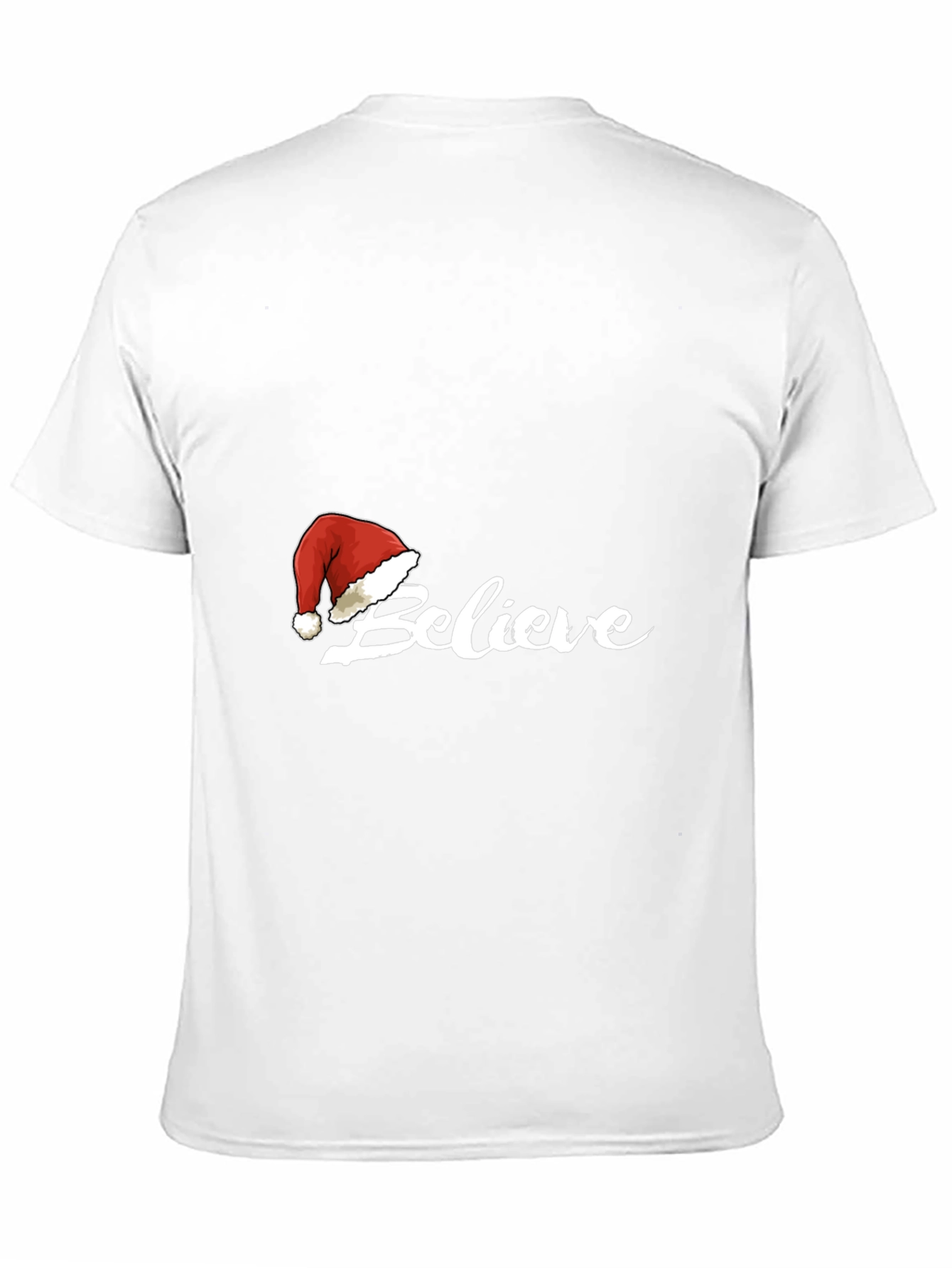 Believe Christmas Santa Hat T-Shirt