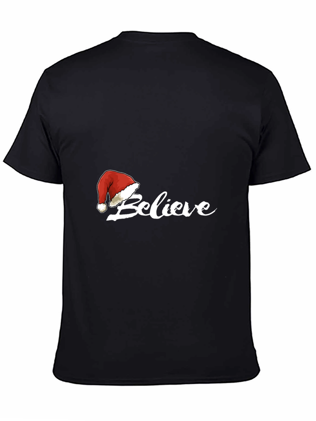 Believe Christmas Santa Hat T-Shirt