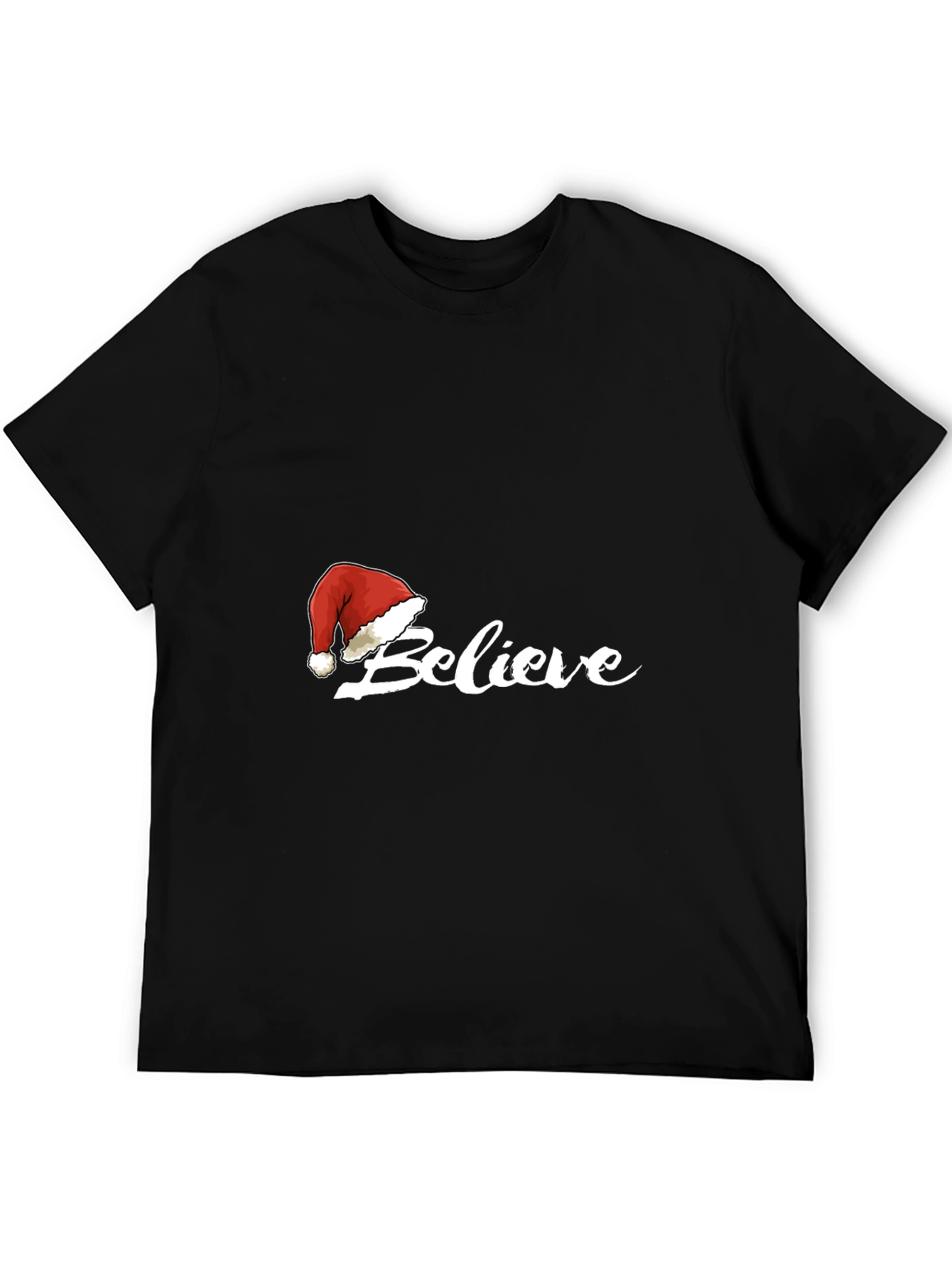 Believe Christmas Santa Hat T-Shirt