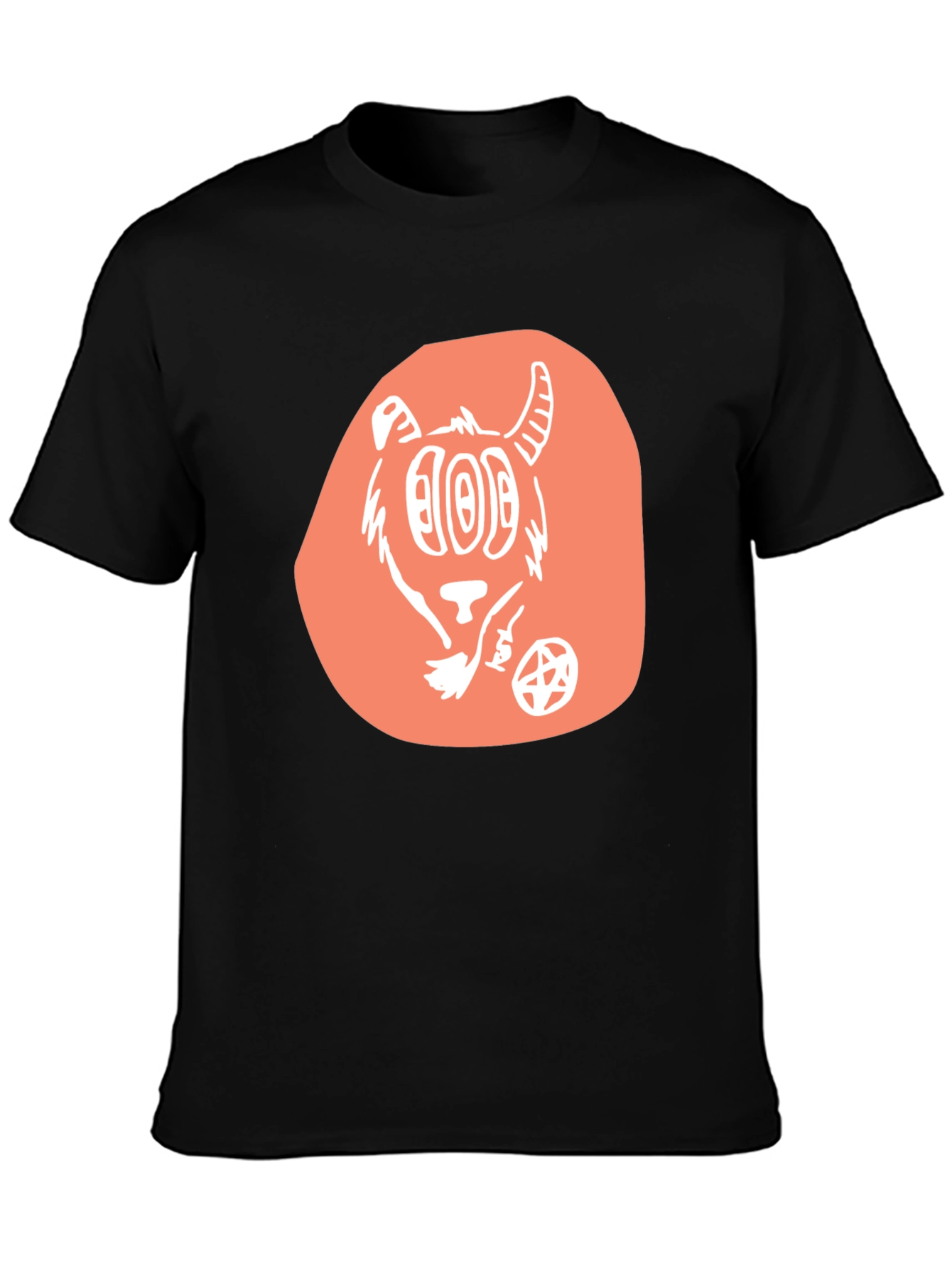 Graphic Tee - Cartoon Goat Design