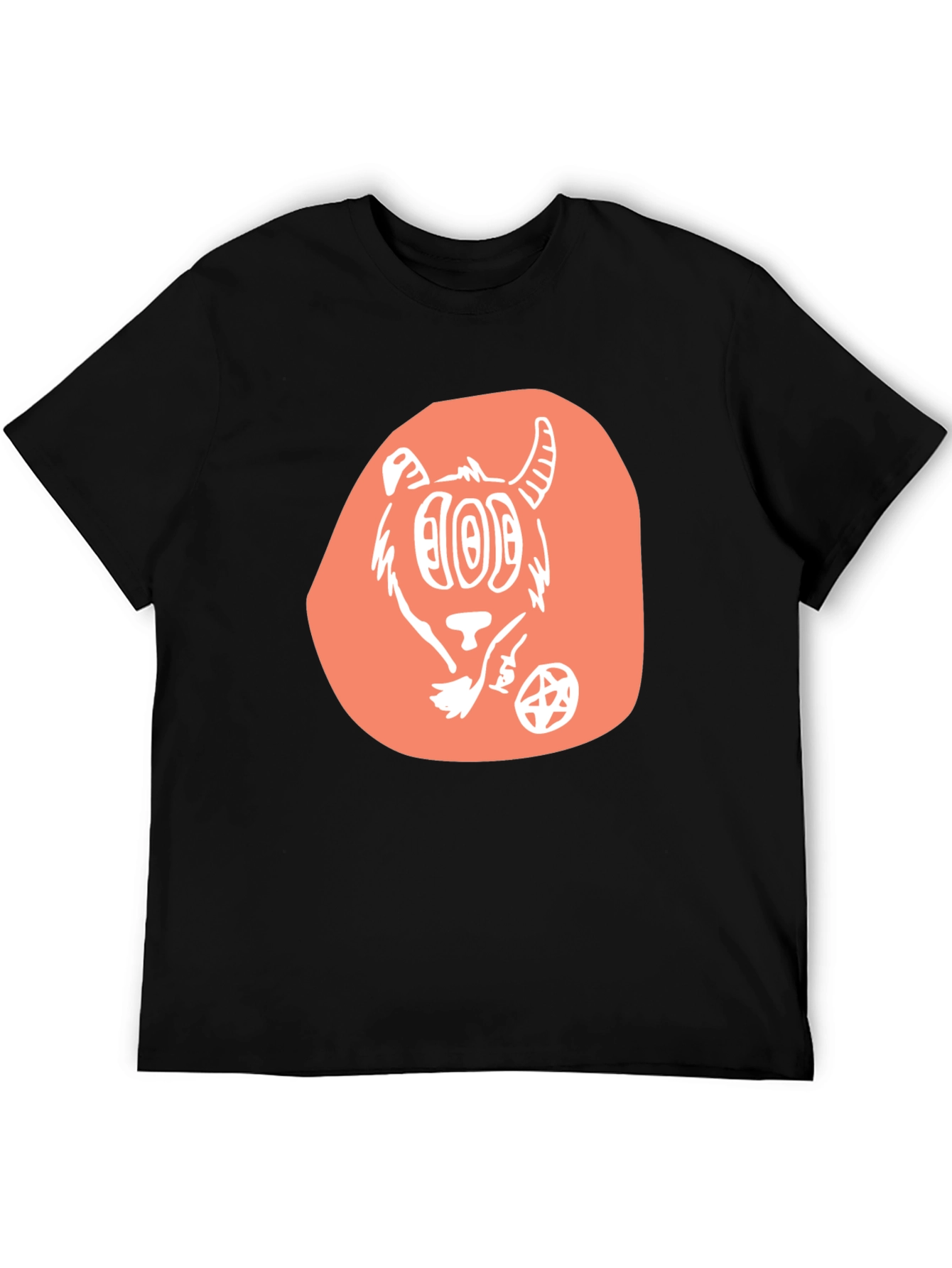 Graphic Tee - Cartoon Goat Design