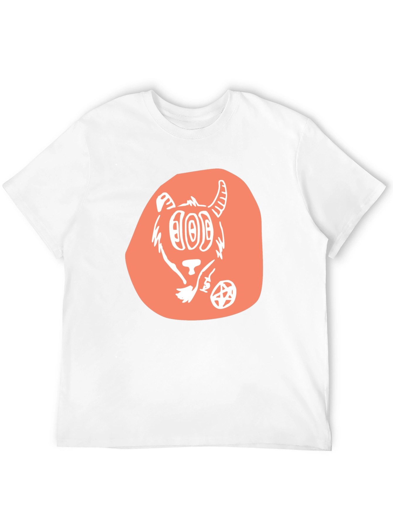 Graphic Tee - Cartoon Goat Design