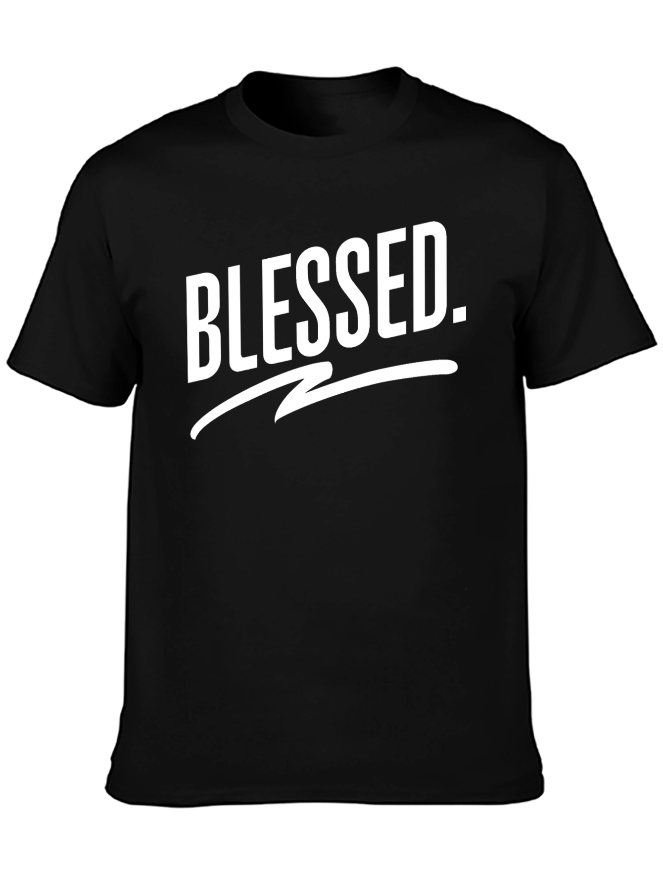 Blessed Graphic T-Shirt - Stylish Black Tee