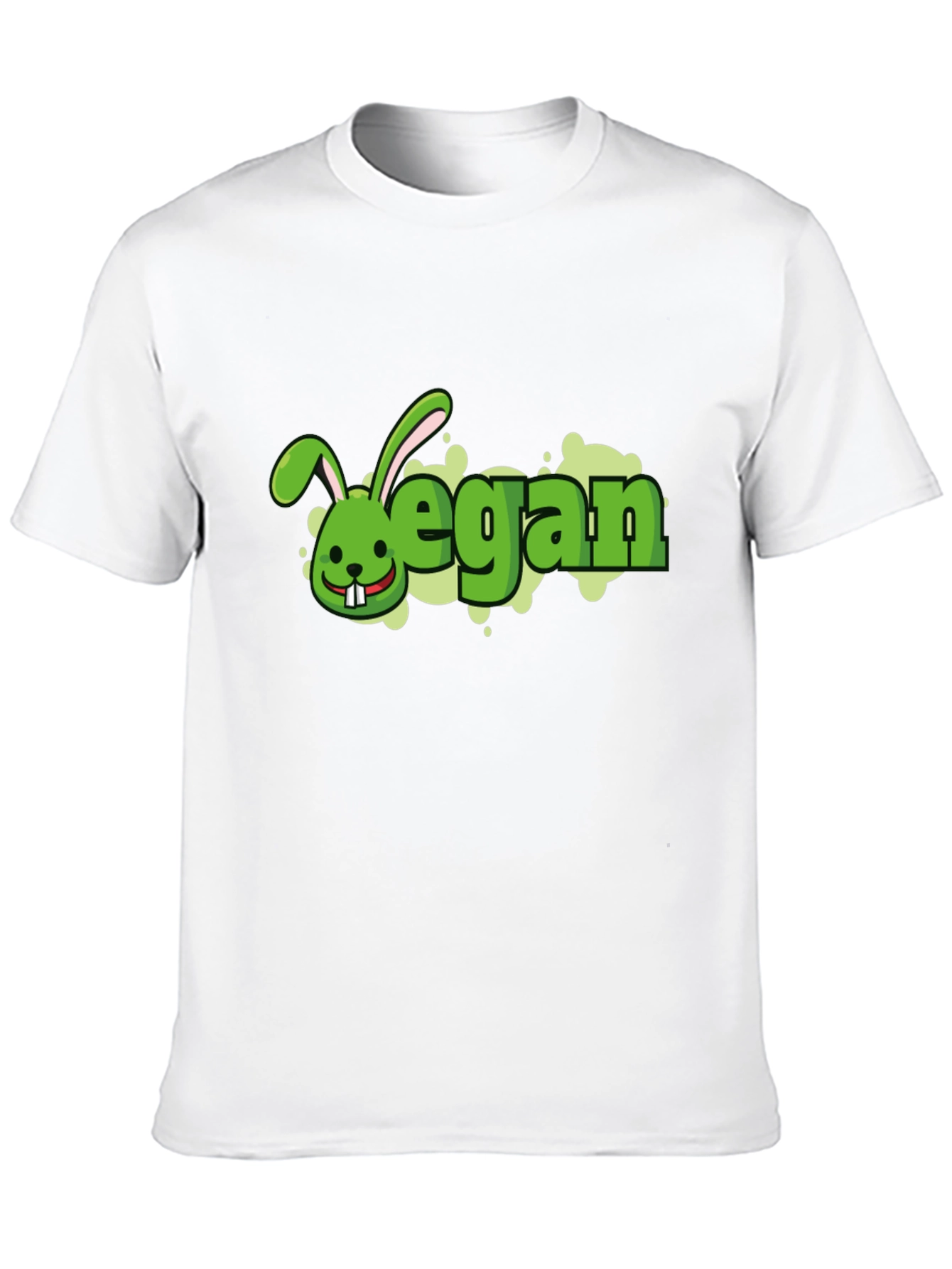 Vegan Rabbit Black T-Shirt