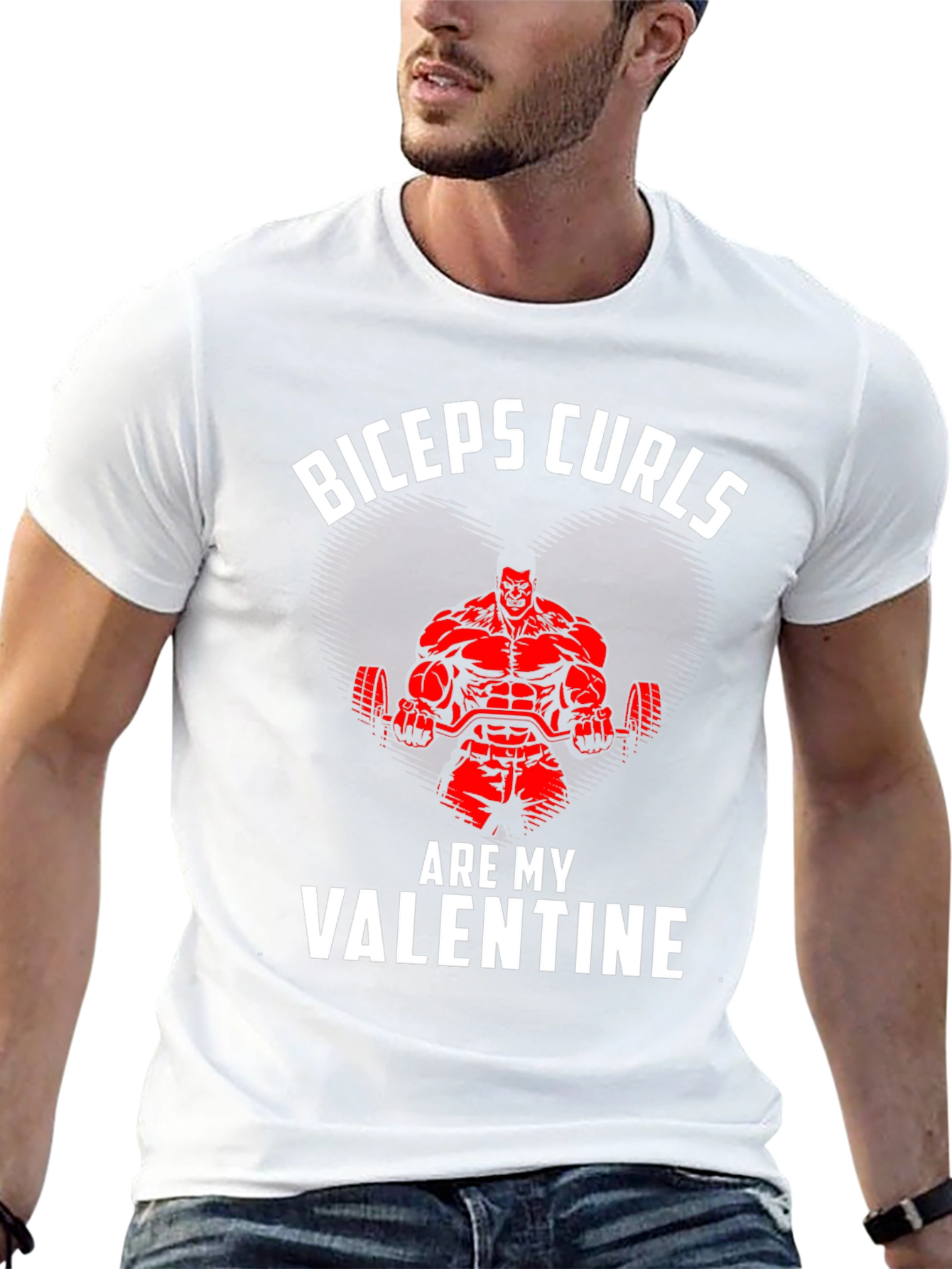 Biceps Curls Valentines Day T-Shirt