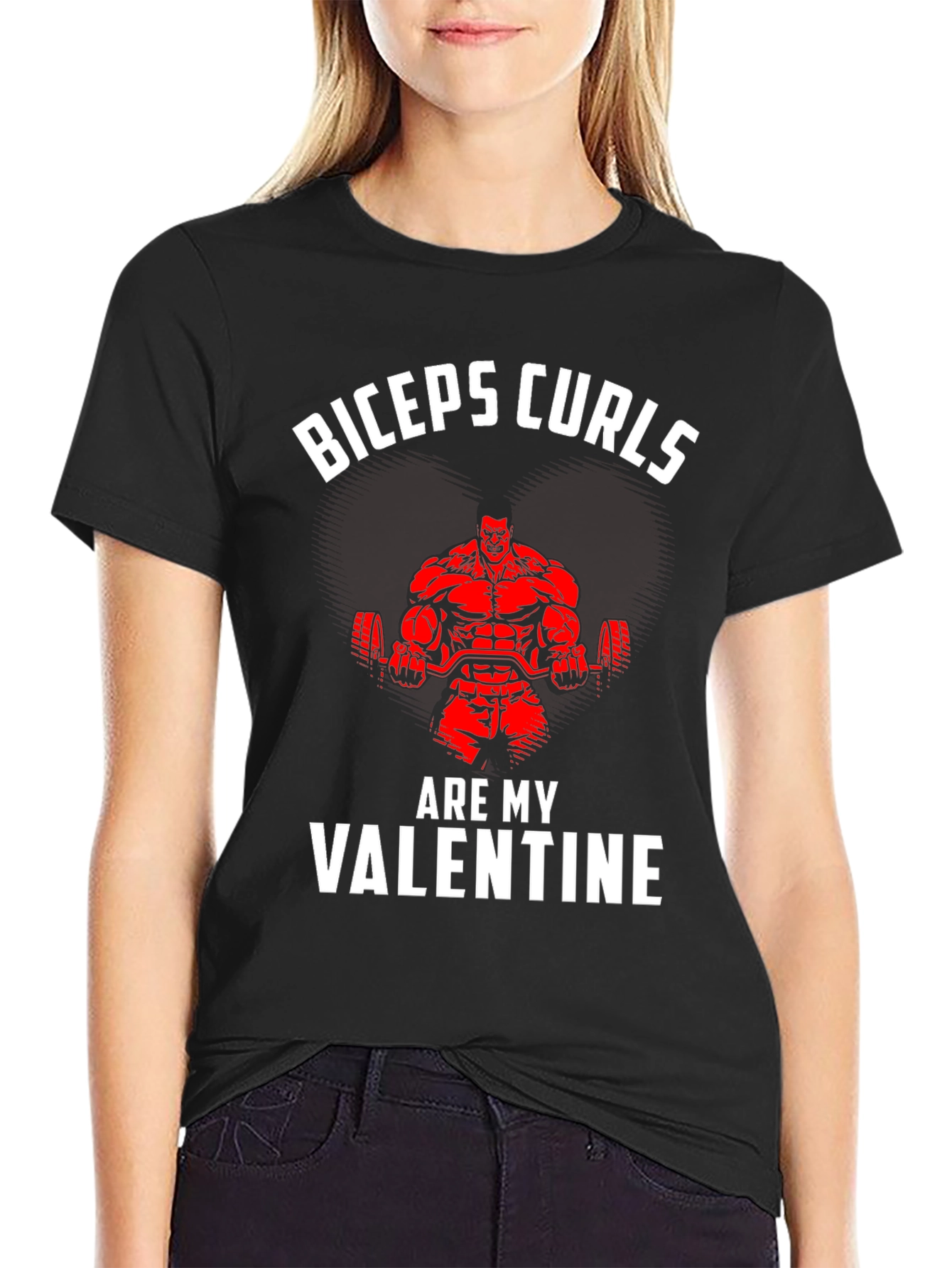 Biceps Curls Valentines Day T-Shirt
