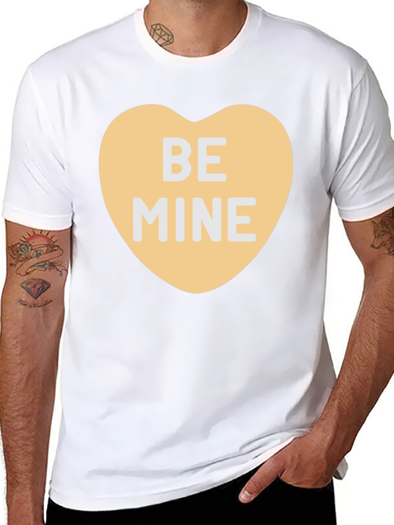 Be Mine Heart Valentines Day T-Shirt
