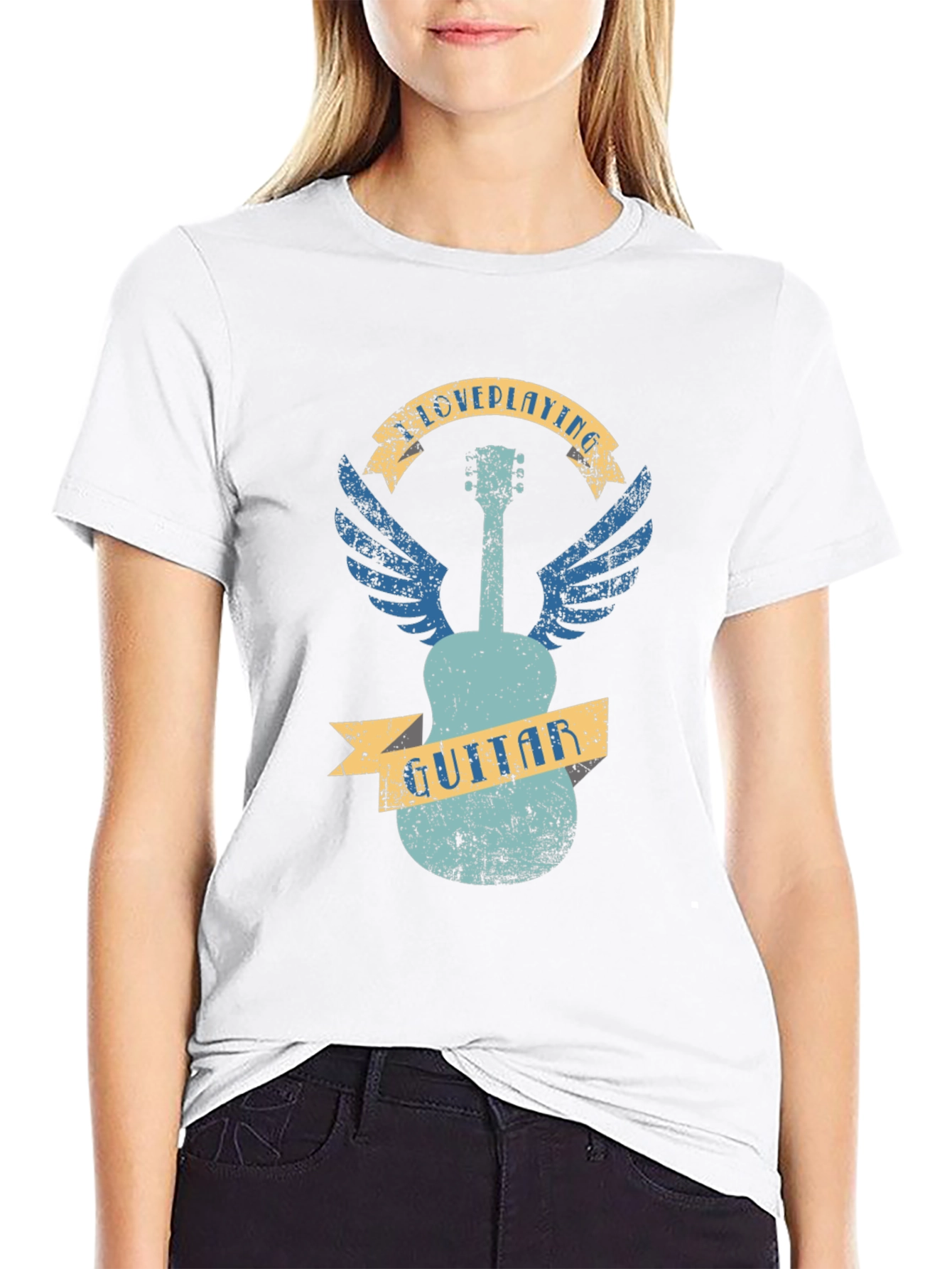 Guitar Wings Graphic T-Shirt