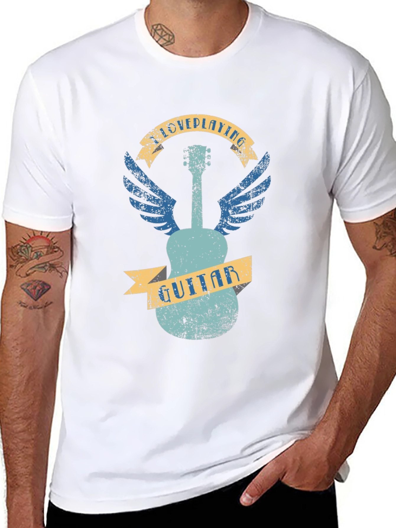 Guitar Wings Graphic T-Shirt