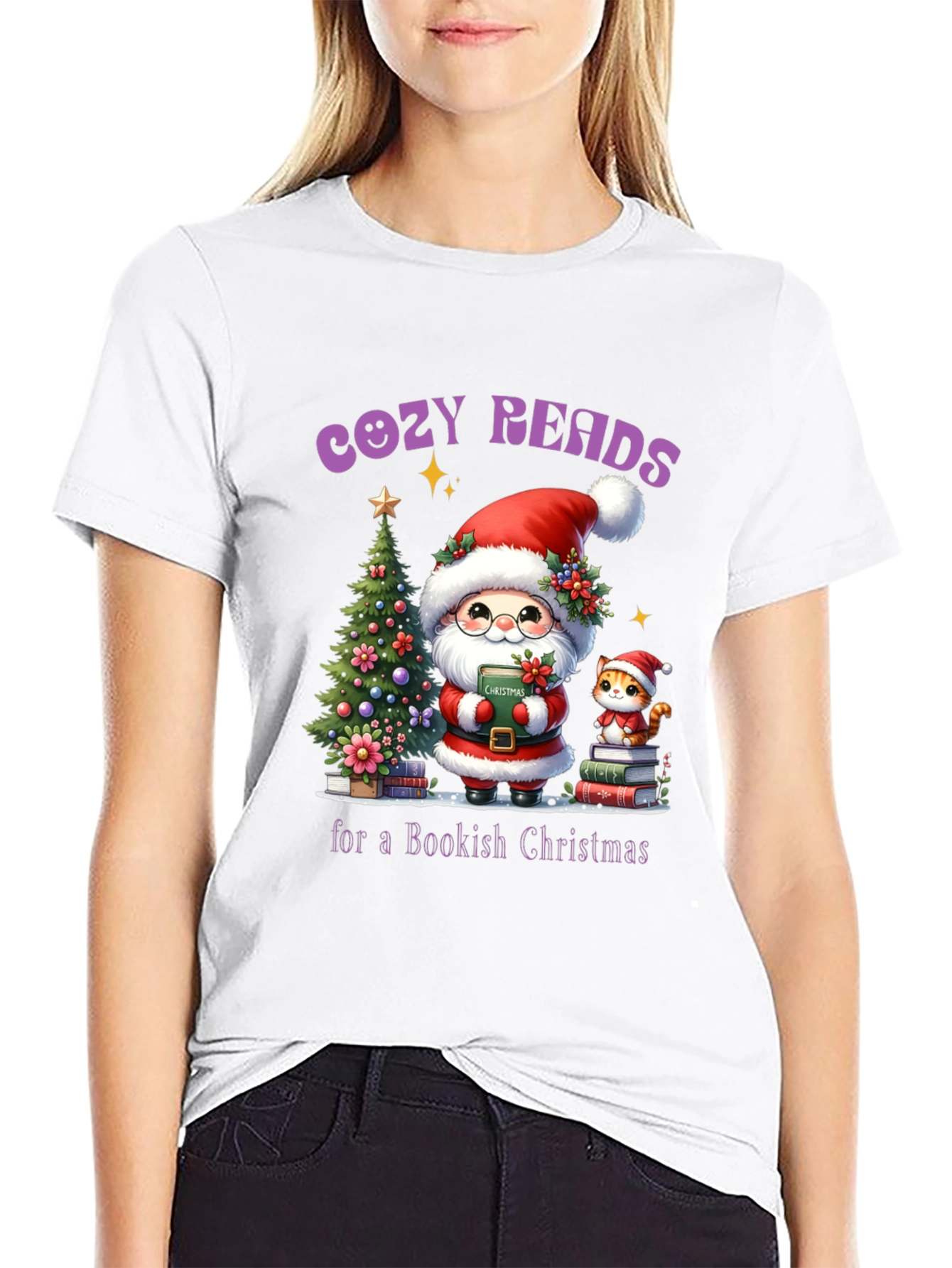 Cozy Reads Christmas T-Shirt