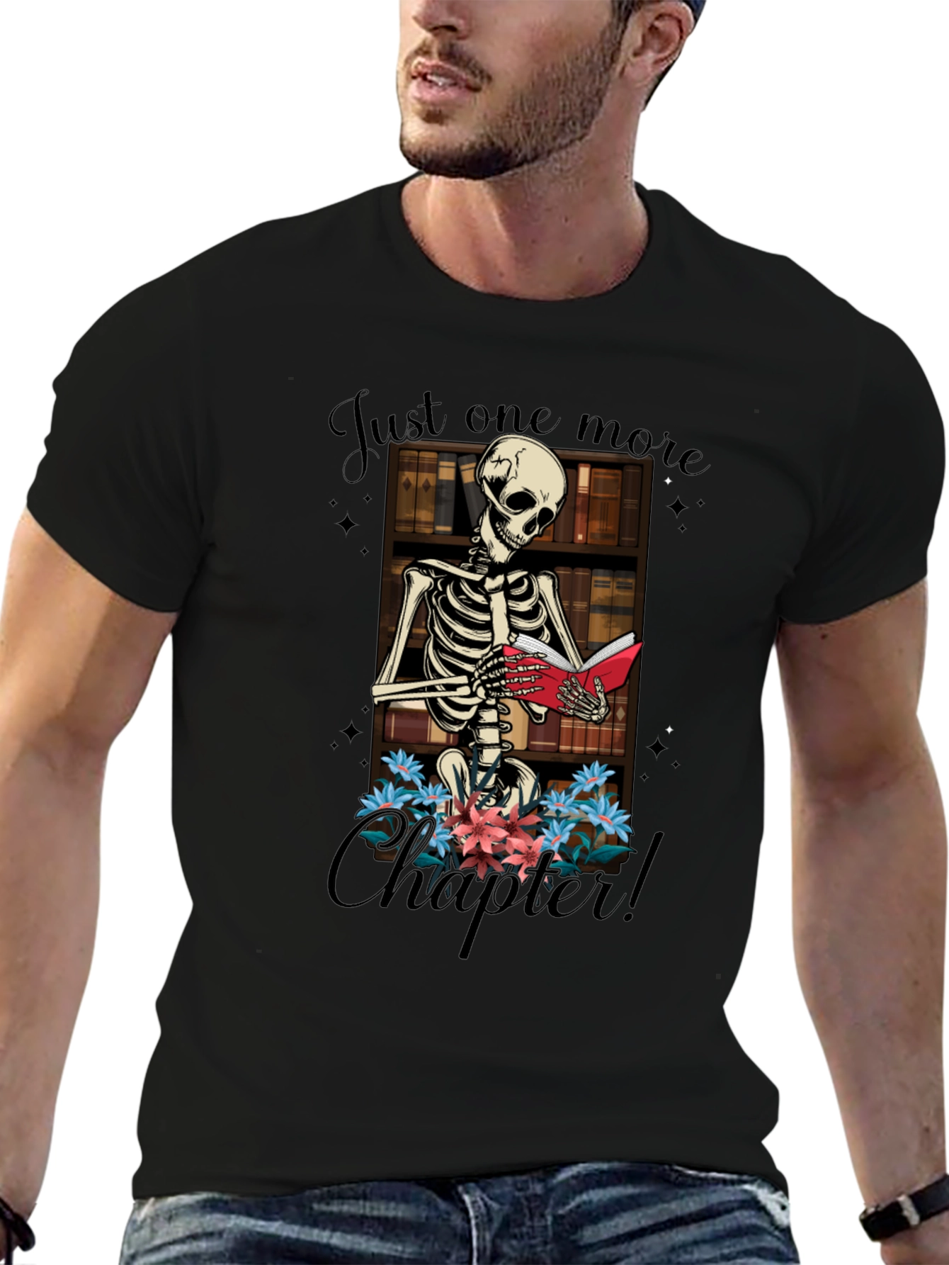 Just One More Chapter Skeleton T-Shirt
