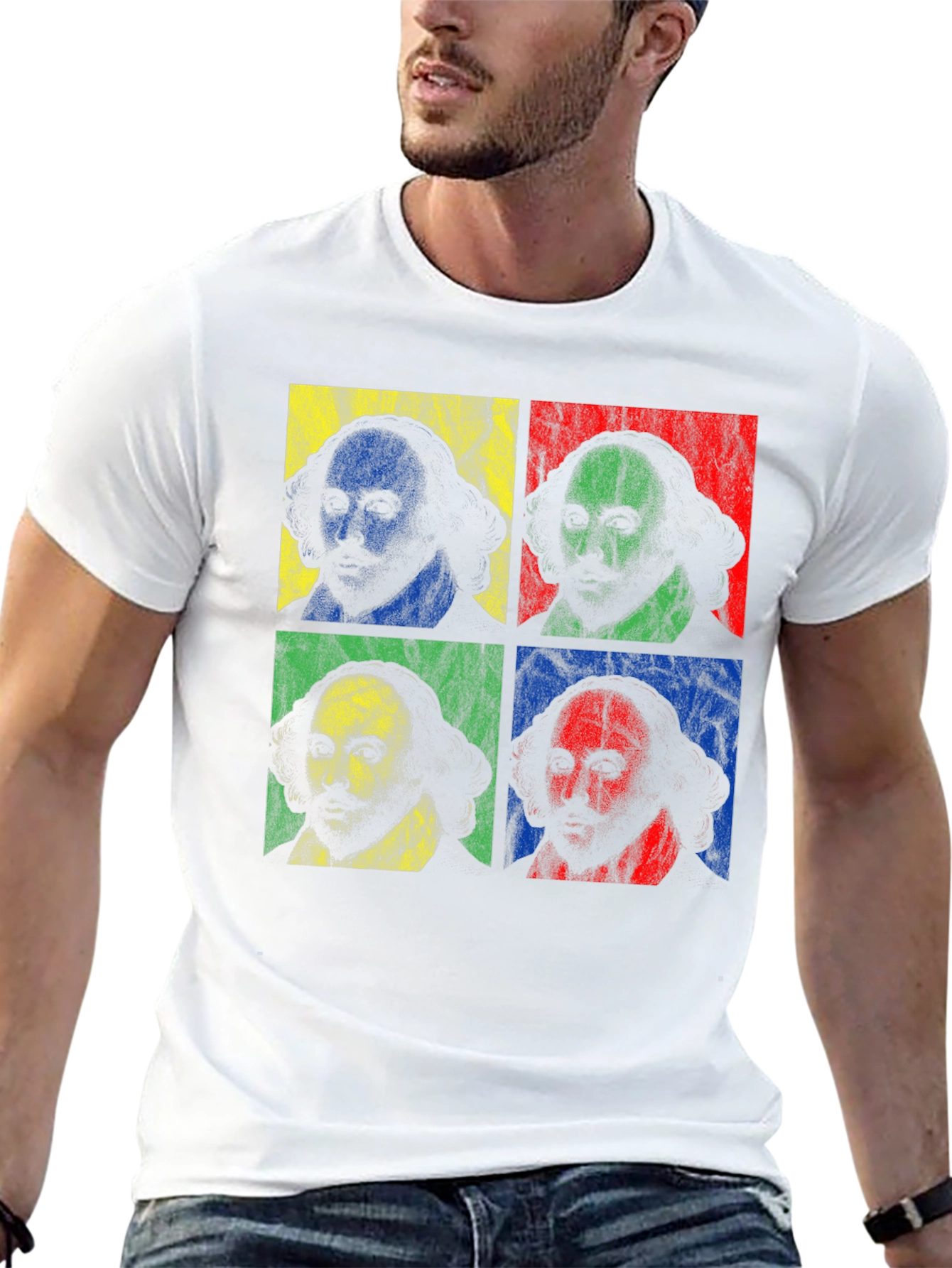 Shakespeare Pop Art T-Shirt - Literary Style