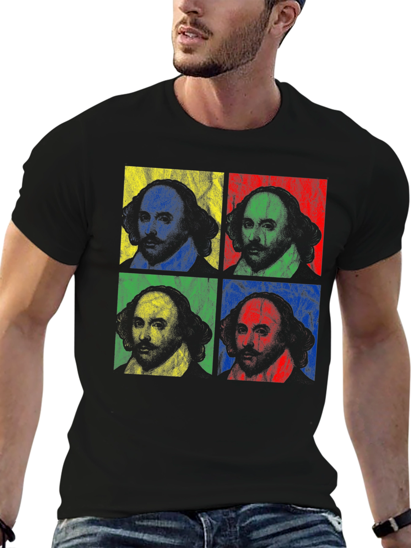 Shakespeare Pop Art T-Shirt - Literary Style
