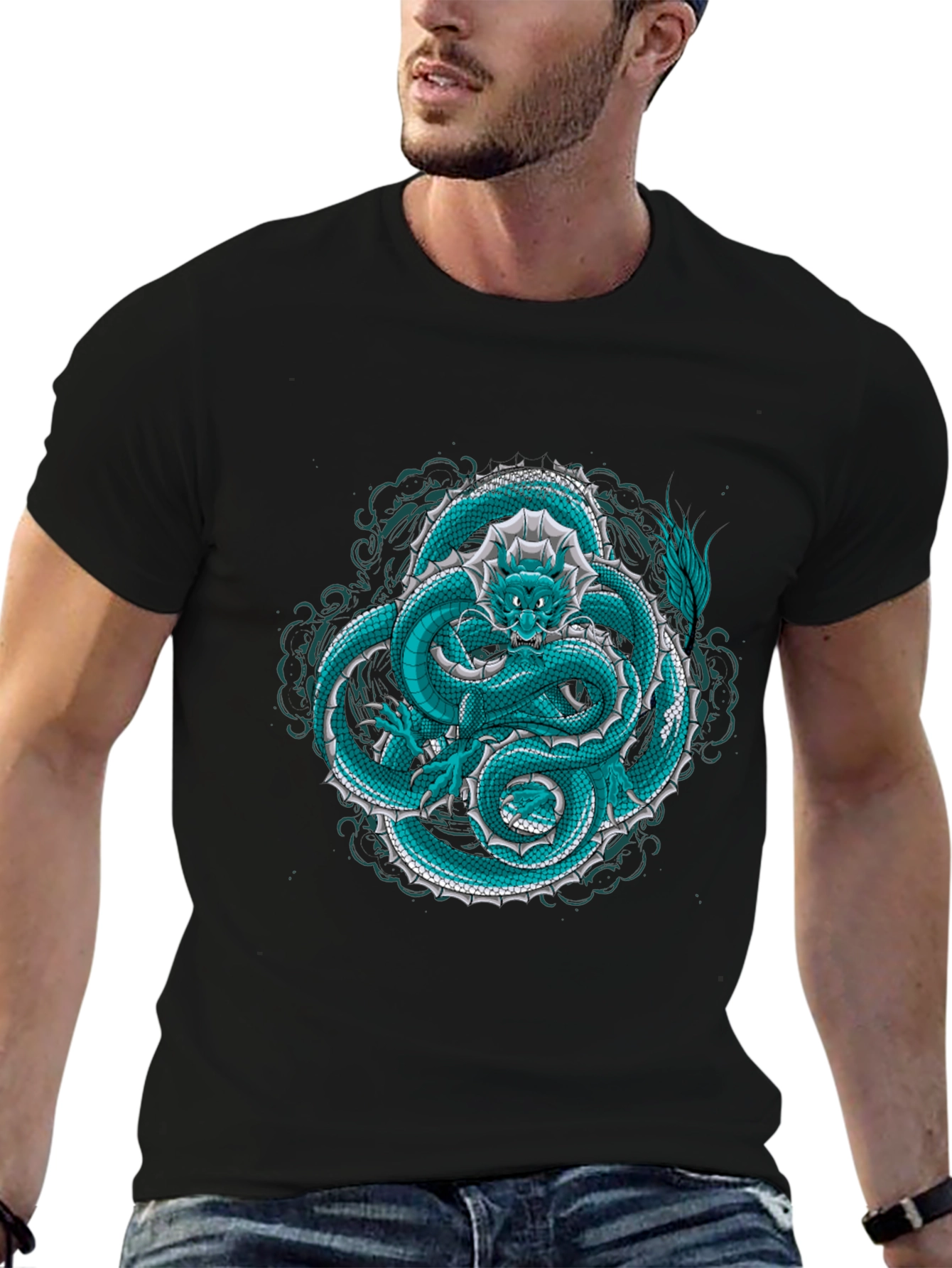 Dragon Graphic Tee - Cool Mythical Creature Shirt