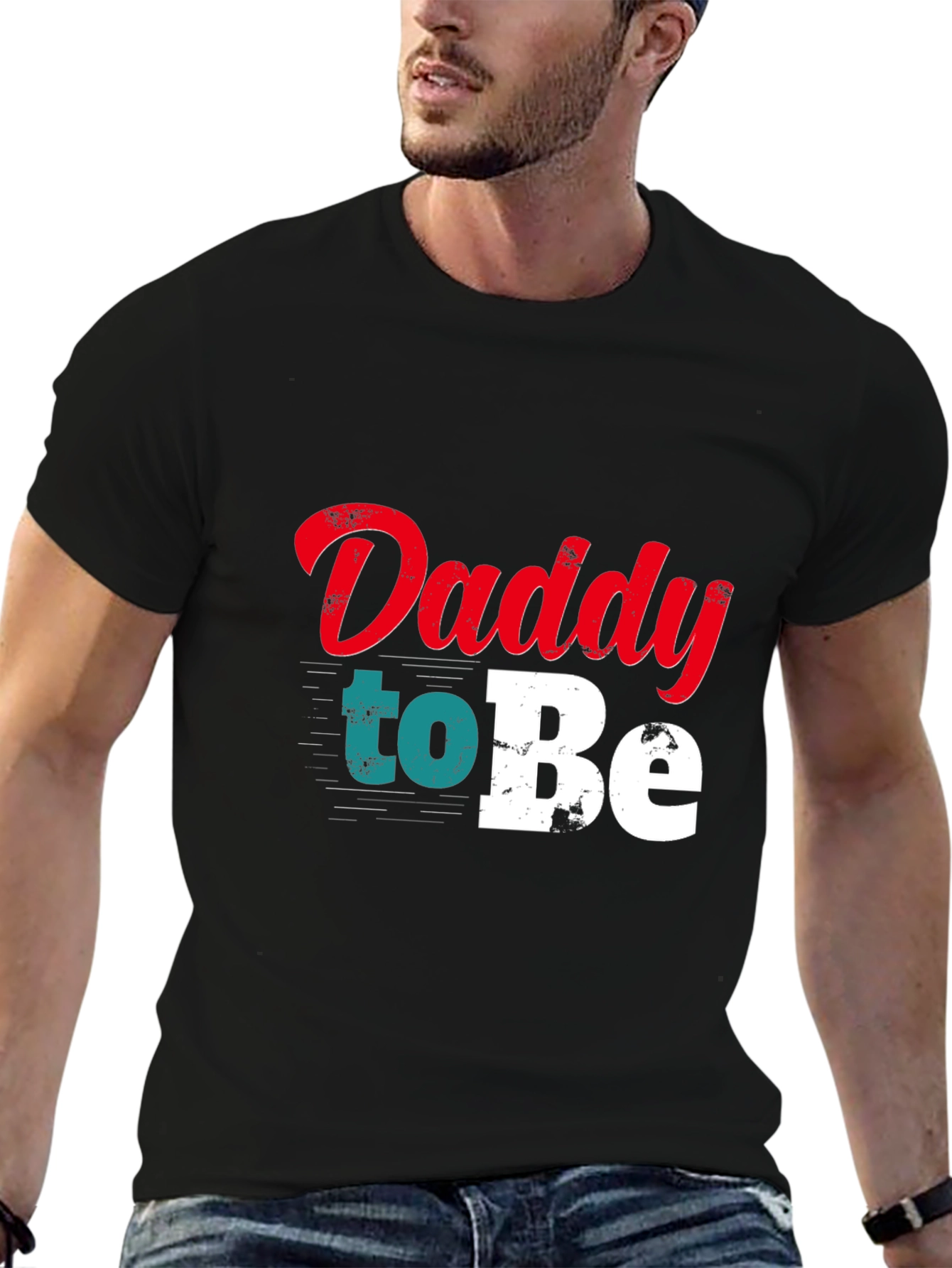 Daddy To Be Graphic Tee - Black T-Shirt