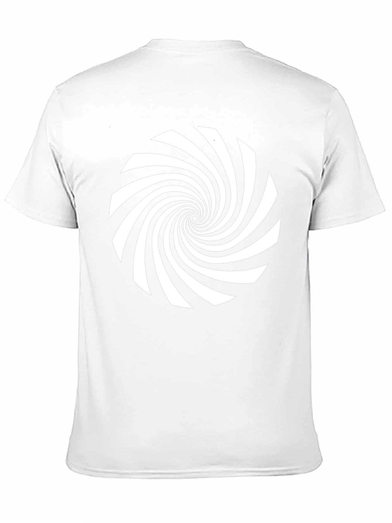 Hypnotic Spiral Graphic Tee - Black Cotton Comfort
