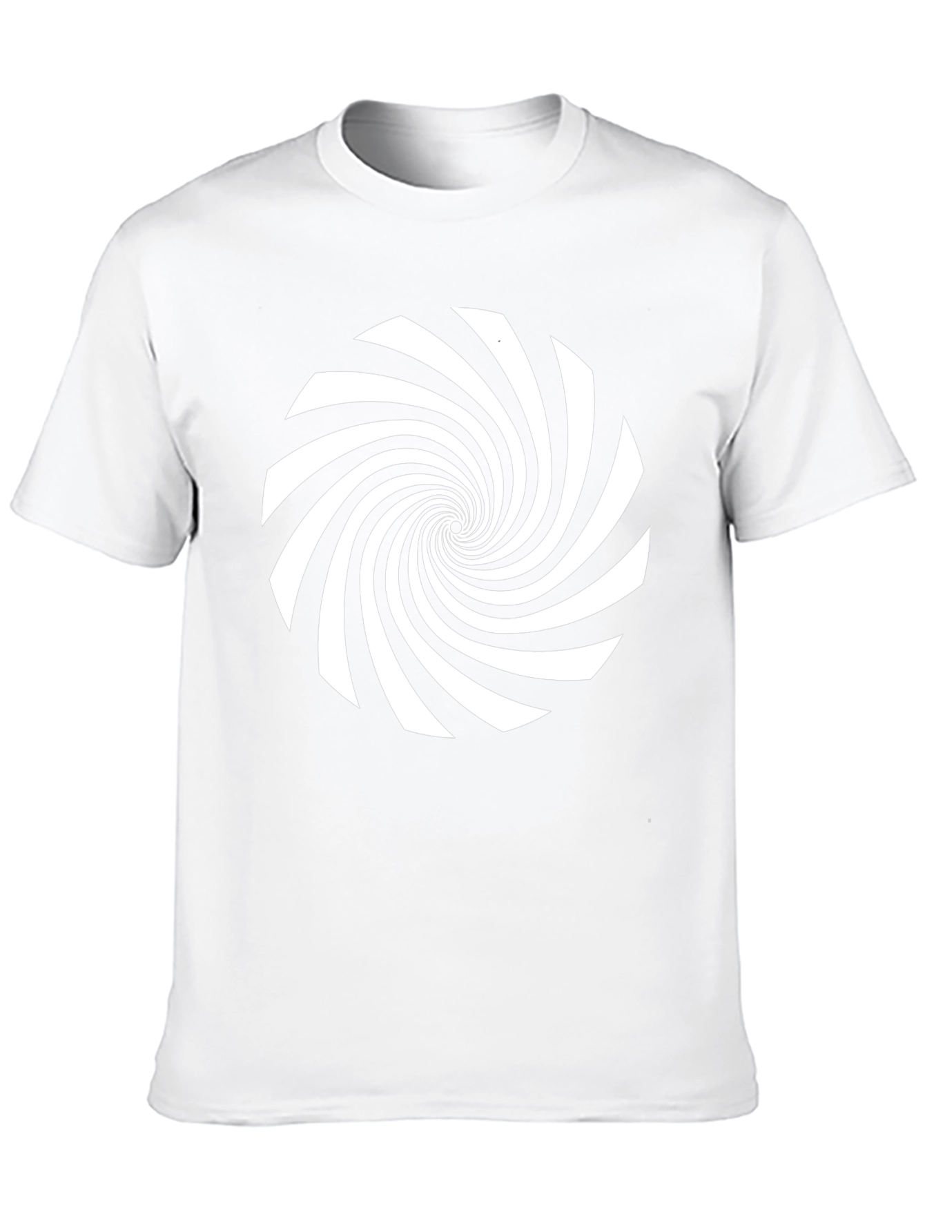 Hypnotic Spiral Graphic Tee - Black Cotton Comfort