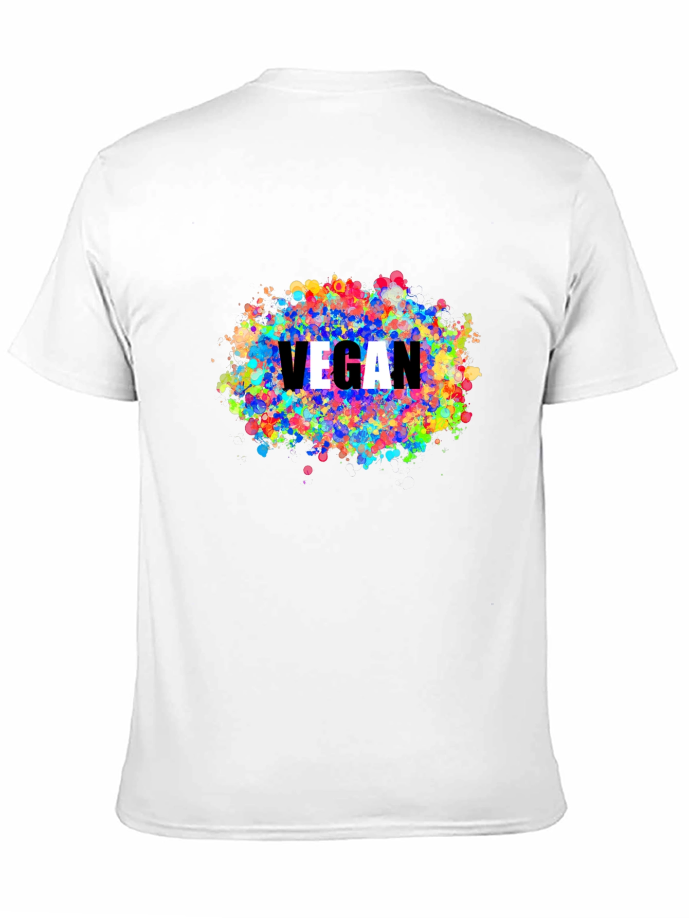 Vegan Colorful Splatter T-Shirt