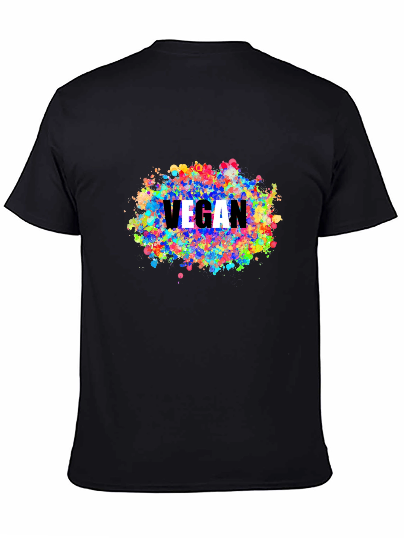 Vegan Colorful Splatter T-Shirt