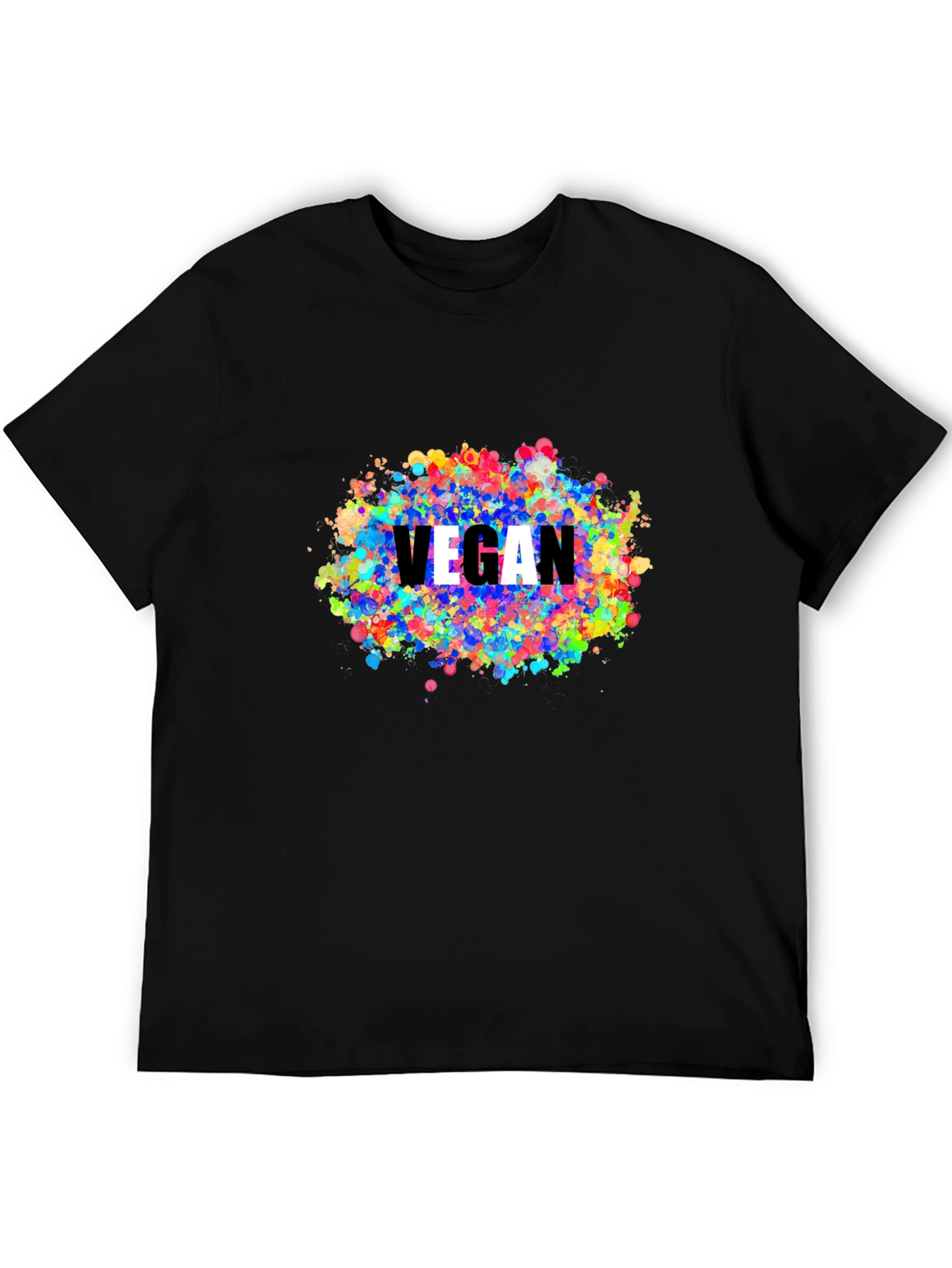 Vegan Colorful Splatter T-Shirt
