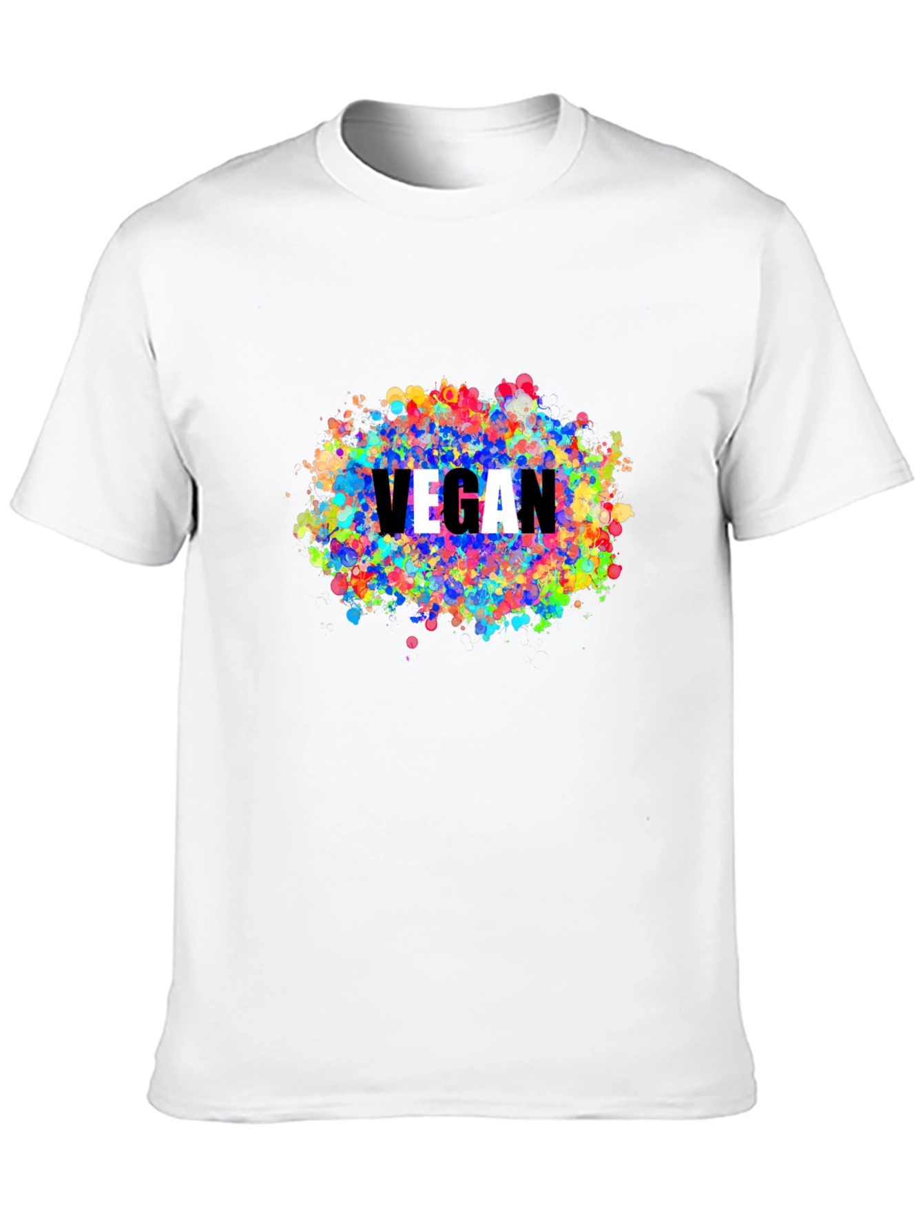 Vegan Colorful Splatter T-Shirt