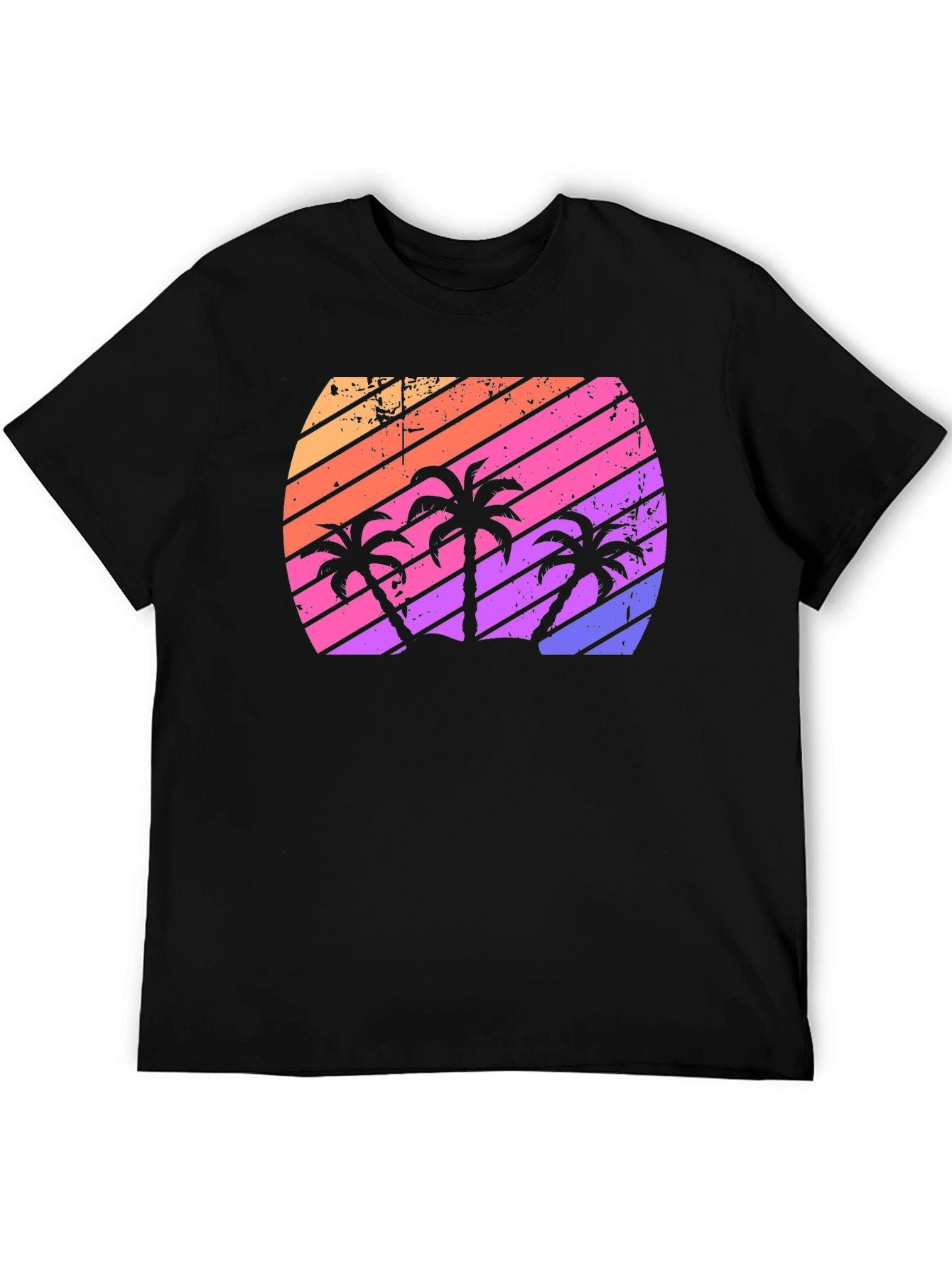 Retro Sunset Palm Tree T-Shirt
