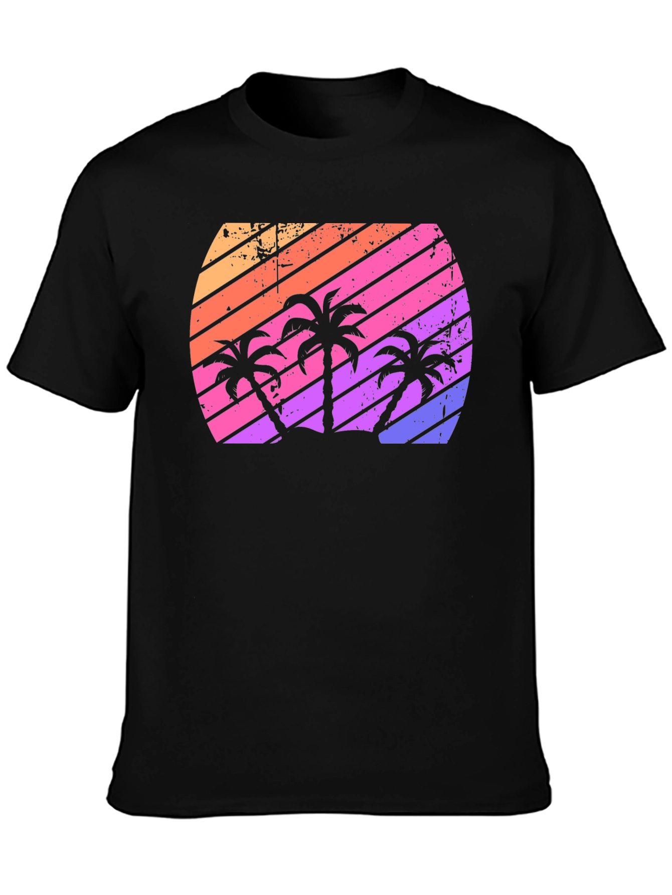 Retro Sunset Palm Tree T-Shirt