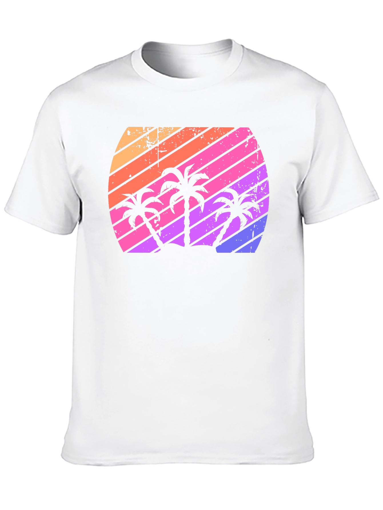 Retro Sunset Palm Tree T-Shirt