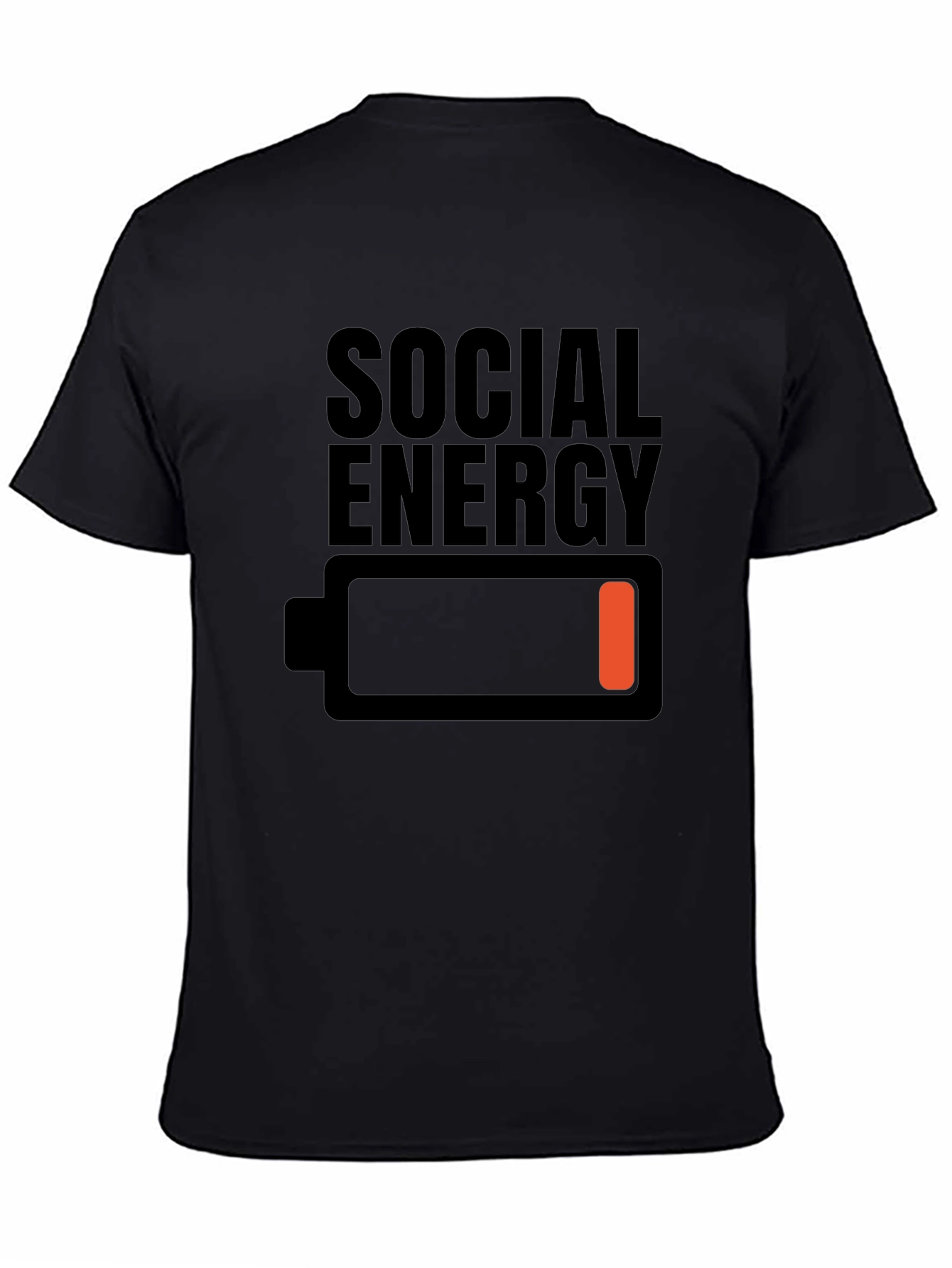 Social Energy Low Battery Graphic T-Shirt